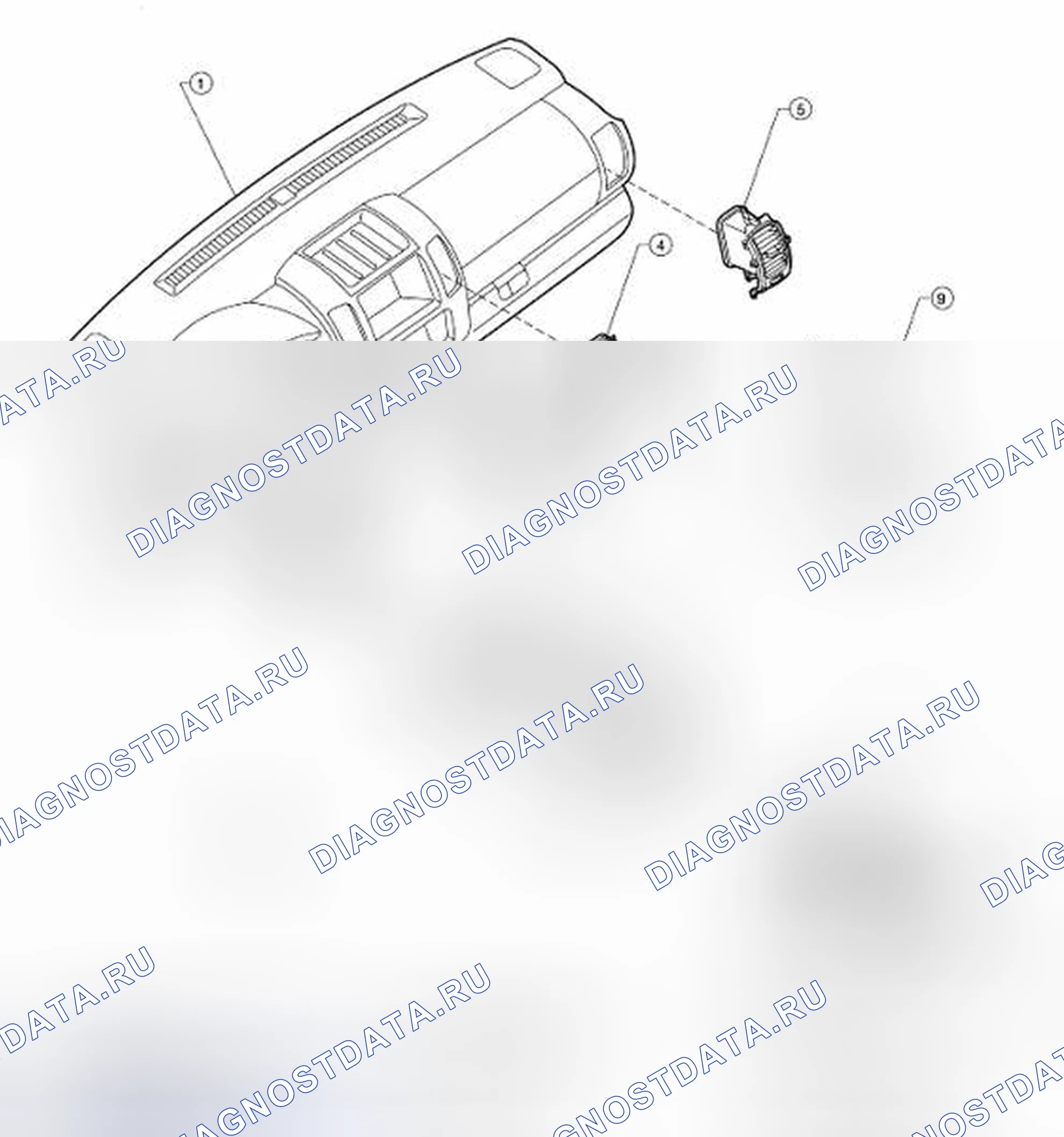 Рис. 56: Идентификационные решетки. Nissan Pathfinder III