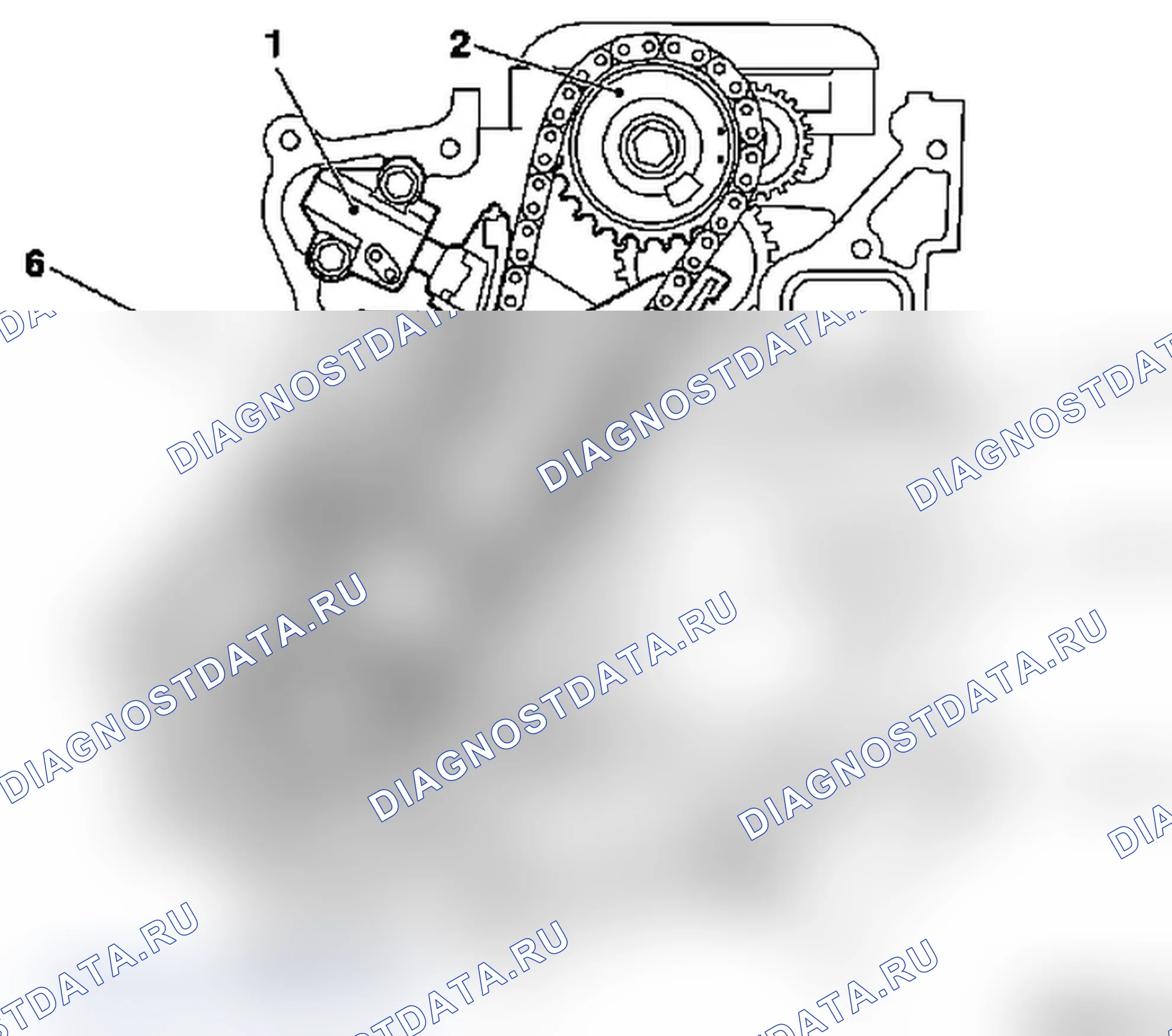 Цепь привода ГРМ - ZD3 200 и ZD3 202. Opel Movano A