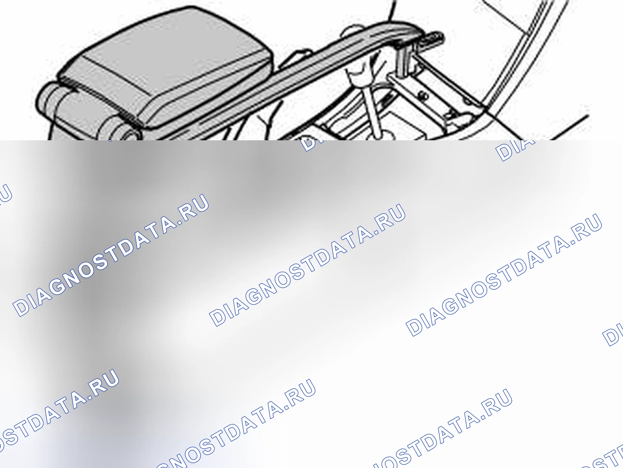 Рис. 373: Снять изогнутую ручку и крышку. Volvo XC70 I рестайлинг