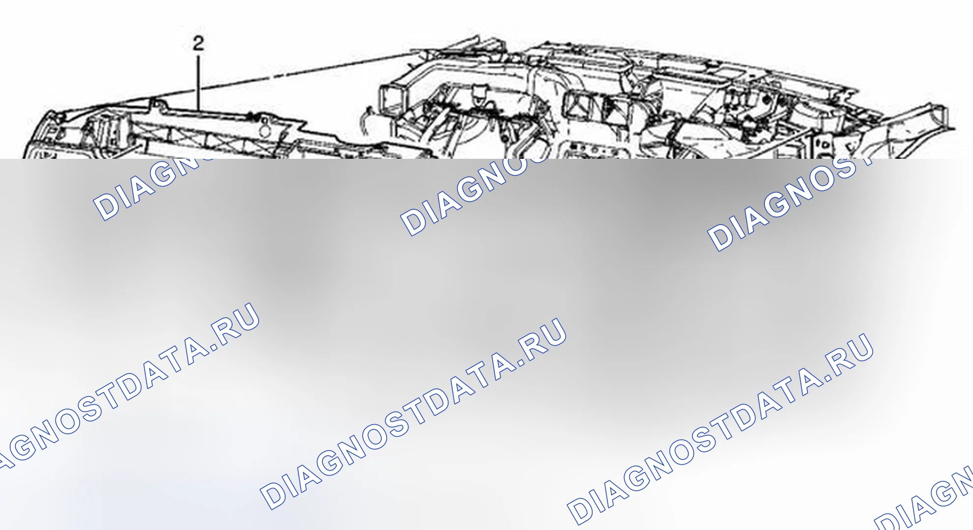 Рис. 23: Замена нижней обрезной панели приборной панели. Cadillac DTS I
