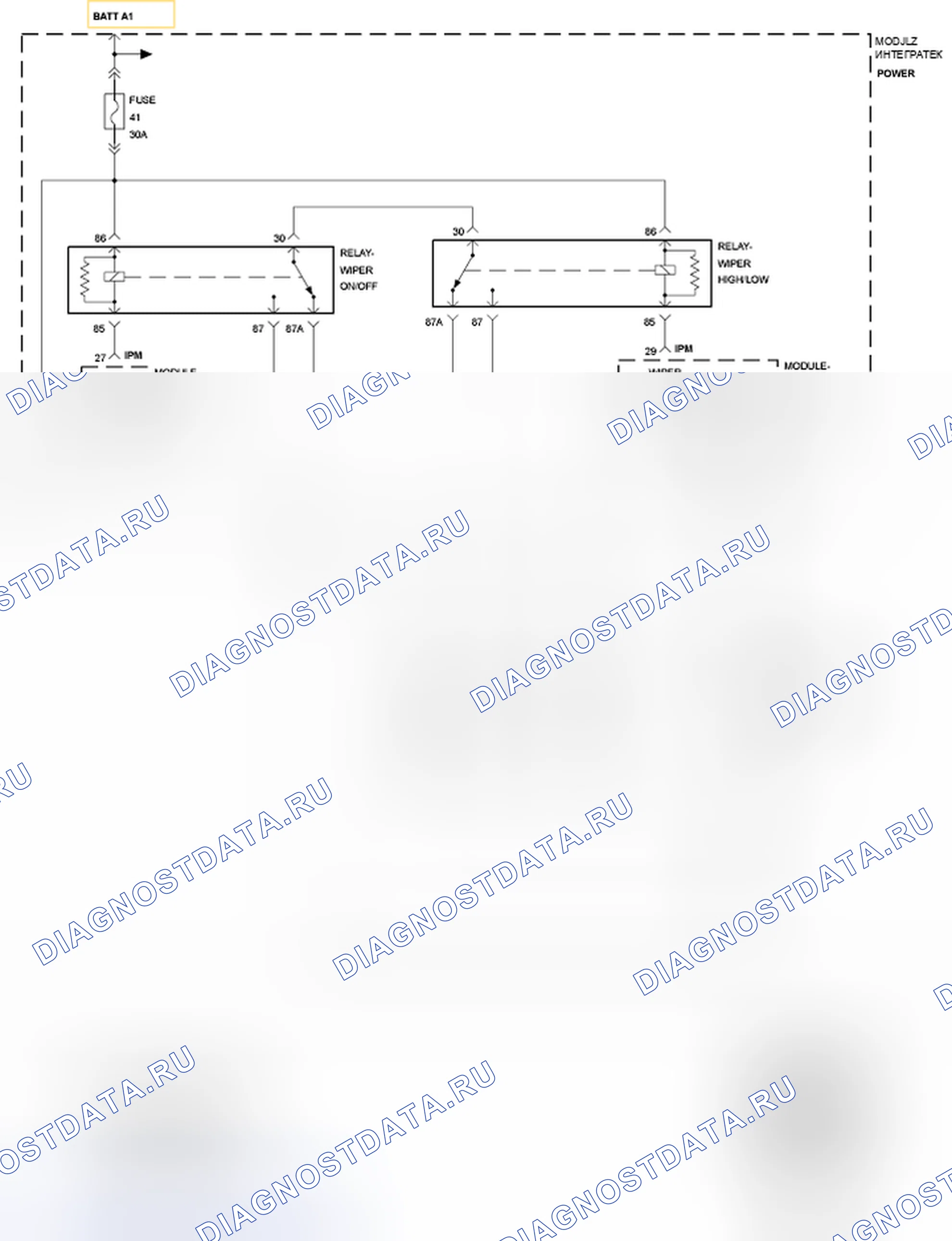 Рис. 14: Принципиальная схема. Dodge Dakota III рестайлинг