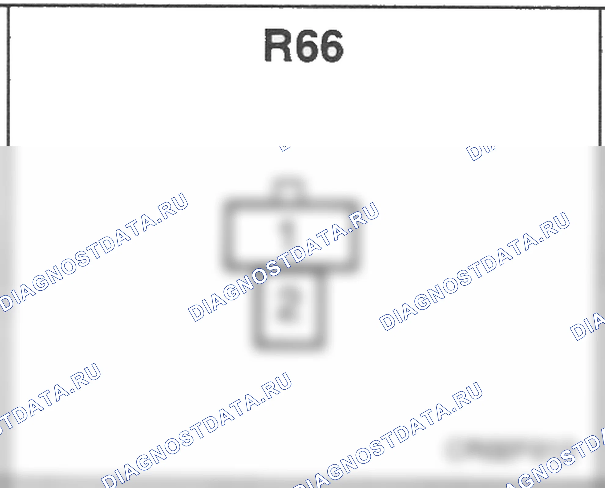 Распиновка разъёма R66 — заднего жгута. Hyundai Atos MX