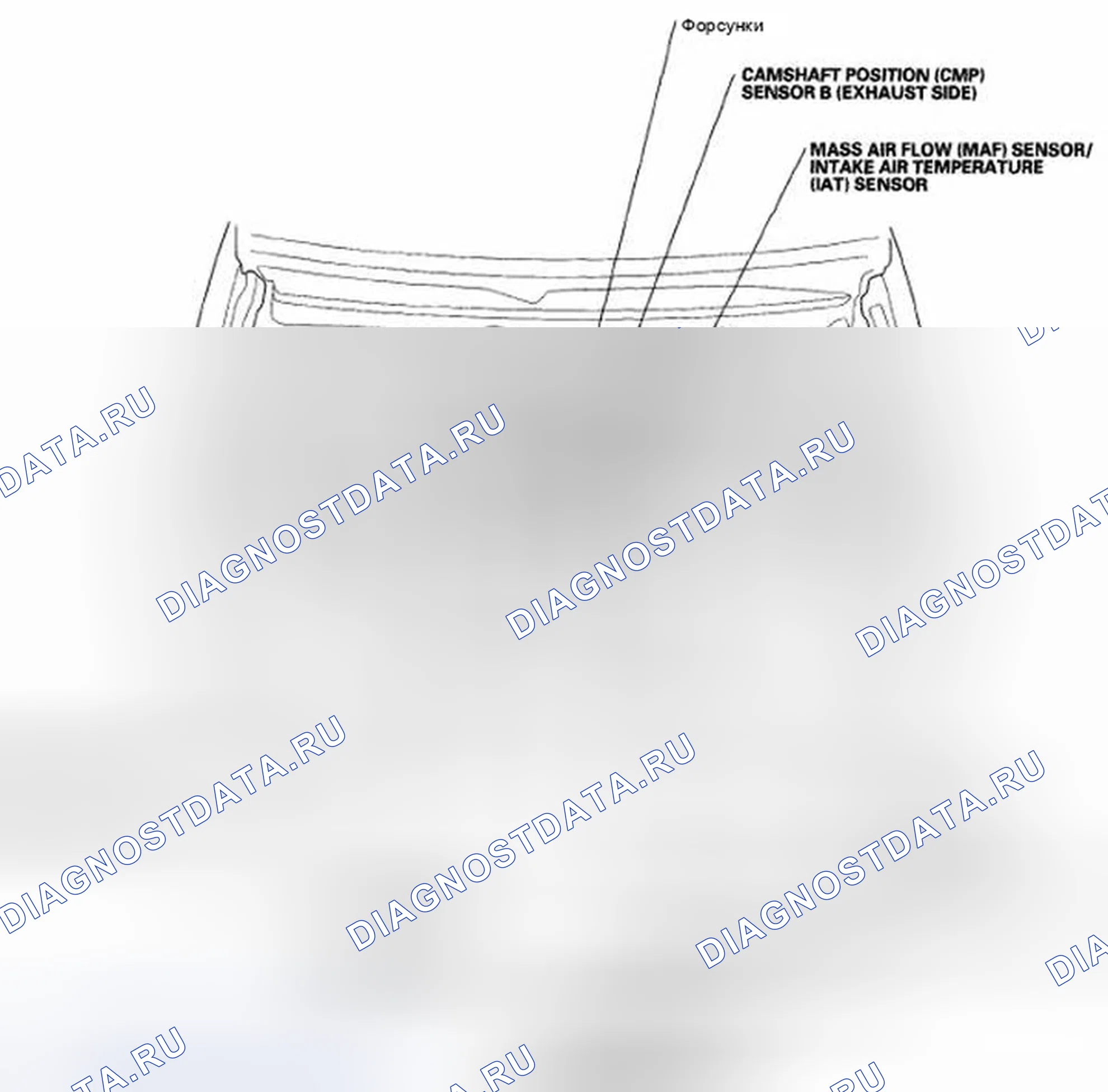 Рис. 353: Указатель расположения компонентов. Honda Element YH2 рестайлинг