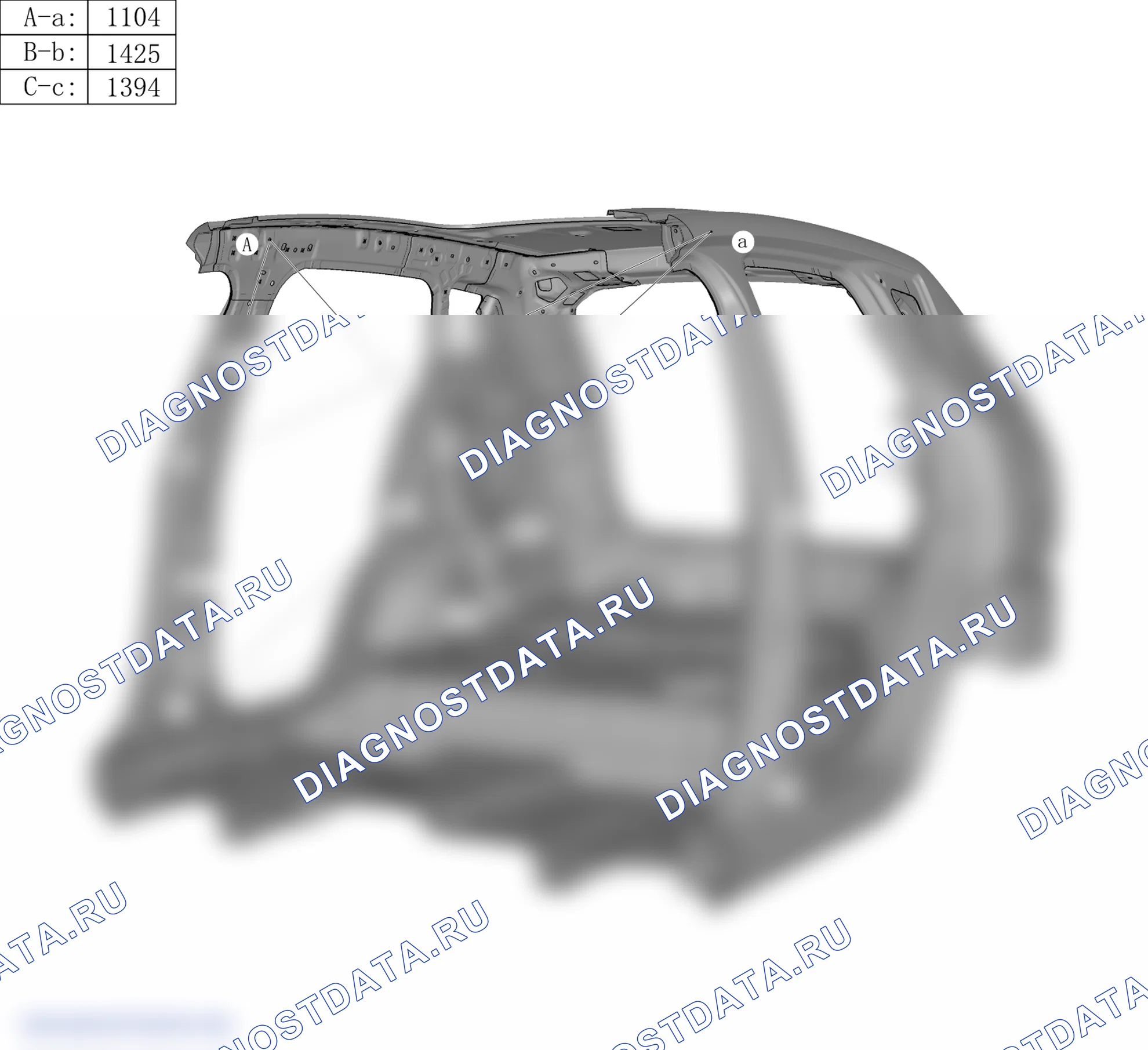 Поперечное сечение кузова — Haval H4. Haval H4 I
