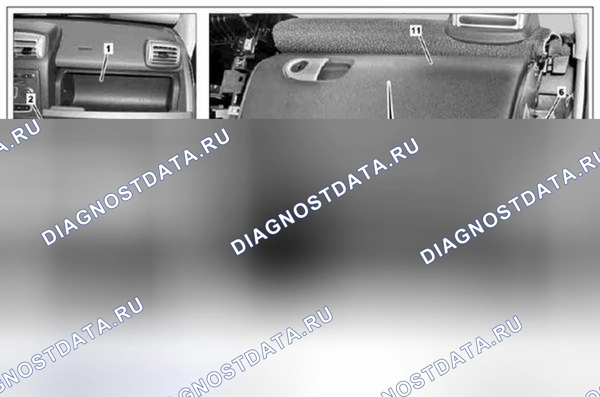 Рис. 110: Снять / установить нижнюю обшивку приборной панели со стороны пассажира - AR68.10-P-1502MCU. Kia Soul I