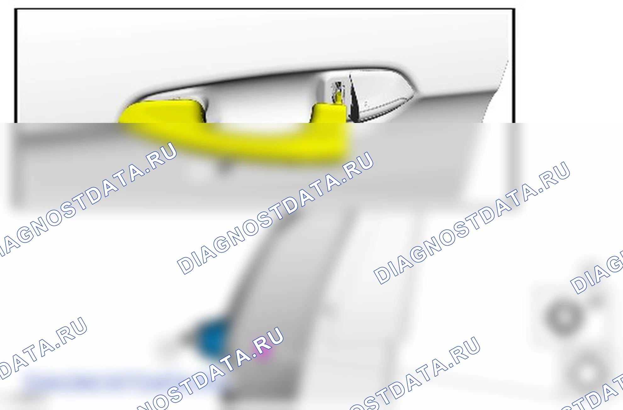 Как снять и установить наружную ручку задней двери. Ford Galaxy III