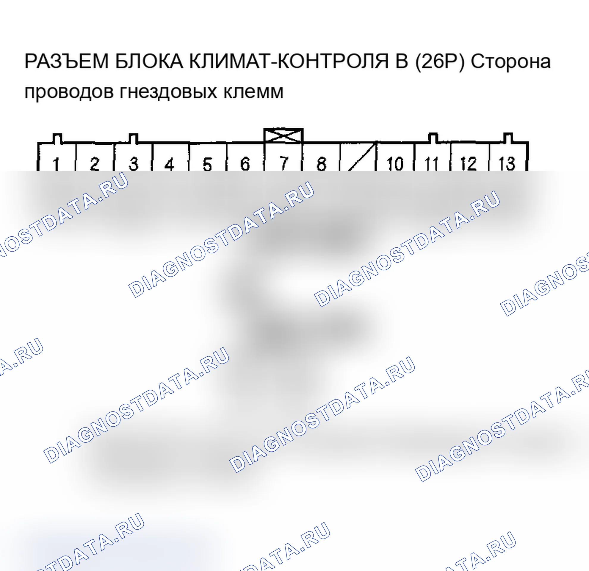 Рис. 24: Индикатор расшифровка кода ошибки E: разомкнутый в цепи датчика солнечного света. Acura MDX I