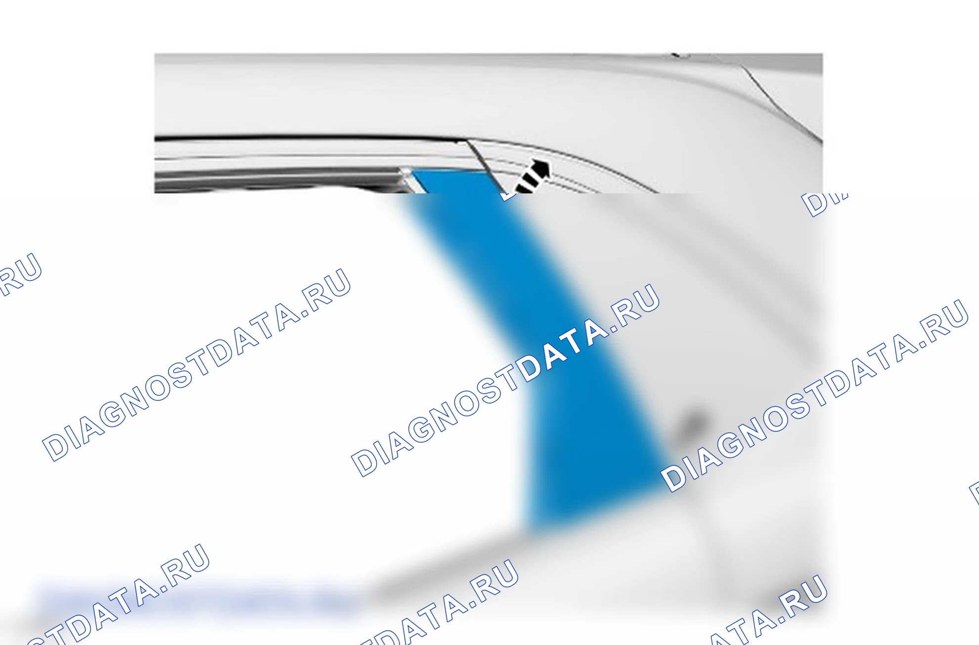 Как снять и установить верхний молдинг задней двери. Ford S-MAX II