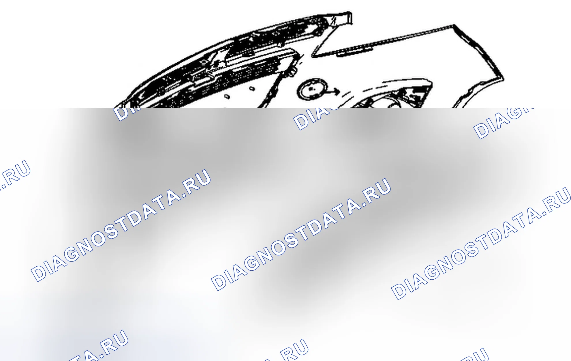 Рис. 6: Замена поглотителя энергии переднего бампера. Chevrolet Spark M300