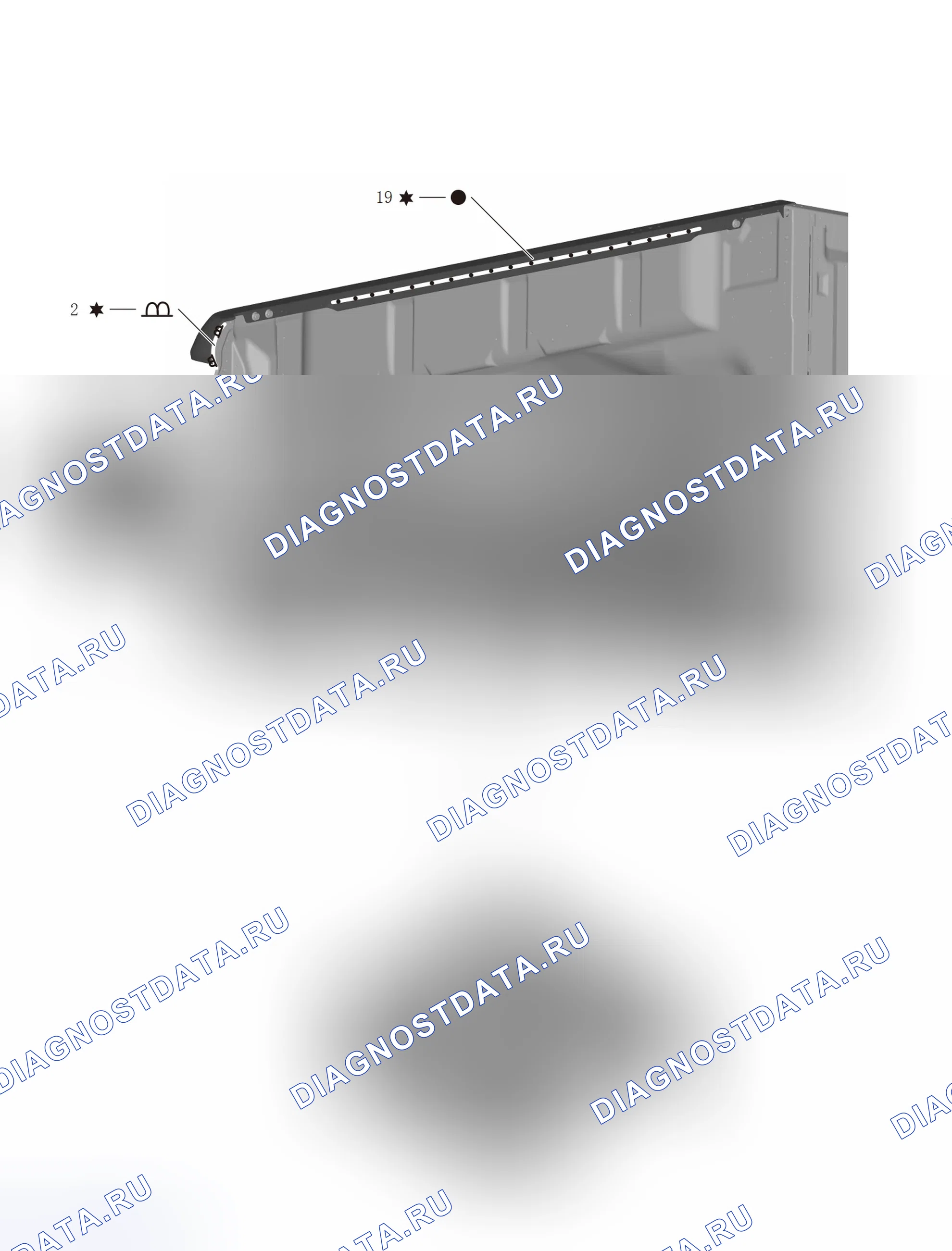 Наружная панель слева от коробки (большая двойная) — Great Wall Wingle-7. Great-Wall Wingle 7 I