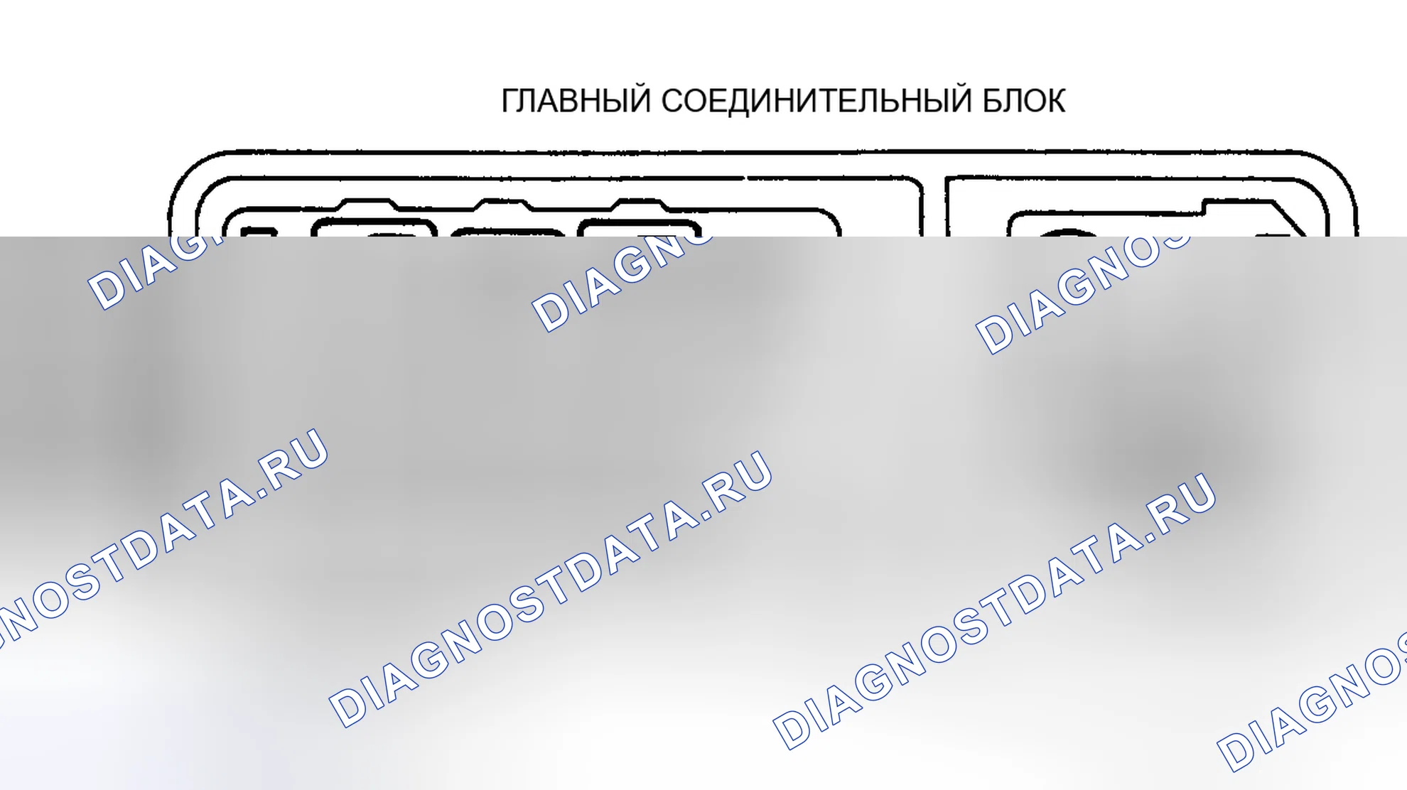 Рис. 2: ИДЕНТИФИКАЦИЯ ГЛАВНОГО СОЕДИНИТЕЛЬНОГО БЛОКА (1990-94). Lexus LS I
