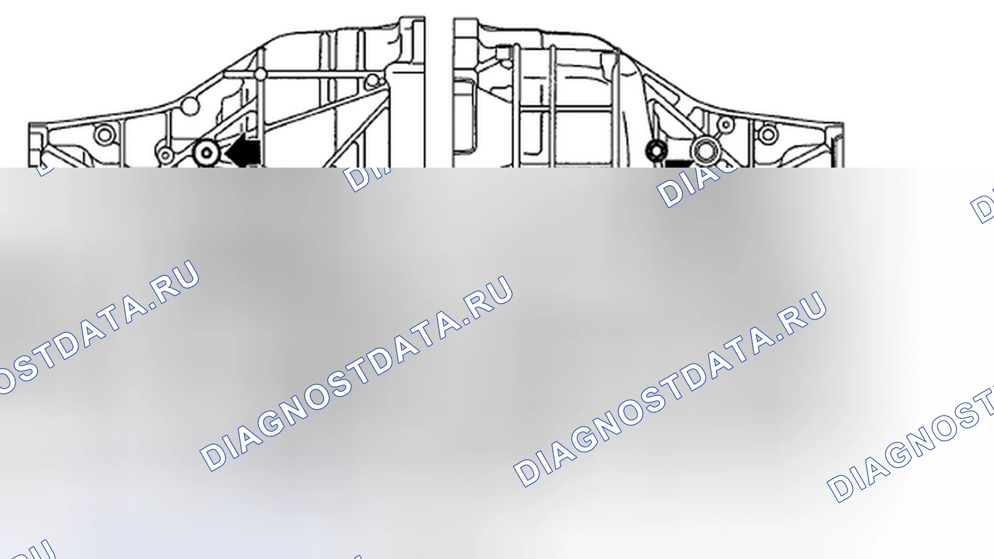 Рис. 350: ДЕМОНТАЖ. Subaru Outback BR