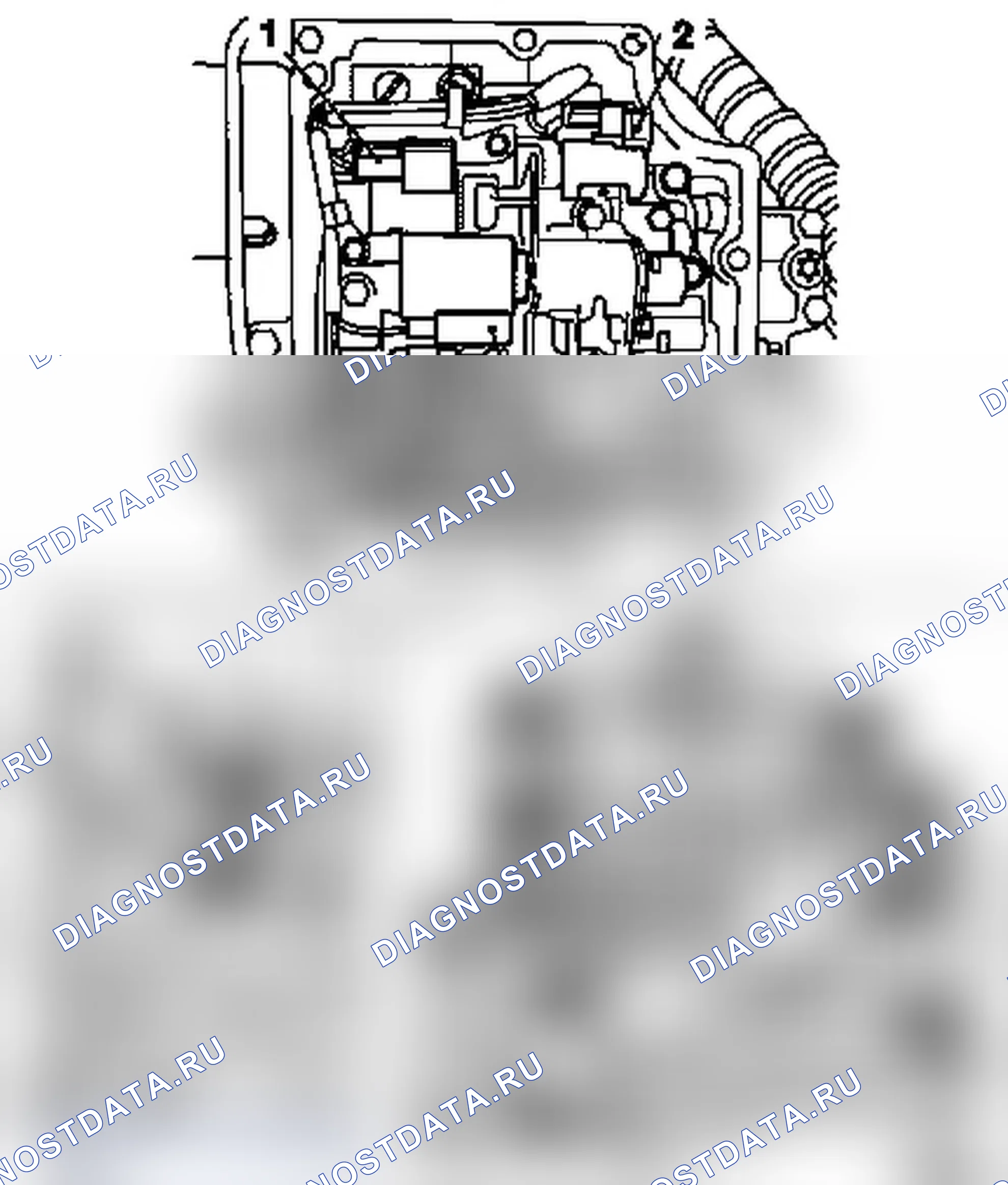 Демонтаж и монтаж корпуса клапана (коробка передач установлена) (AF22). Opel Zafira B