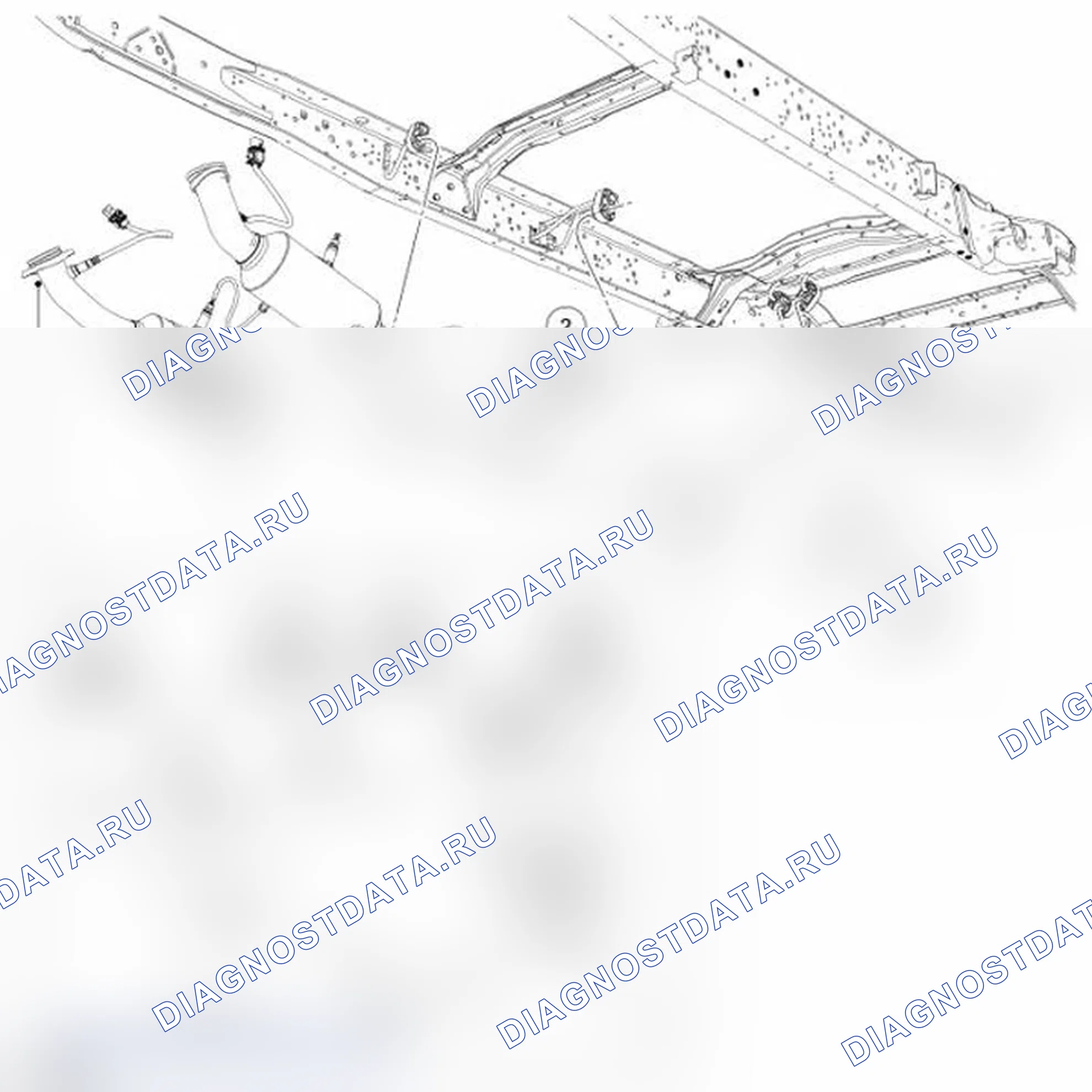 Рис. 6: Выхлопная система, фургон/вагон. Ford Econoline E250 