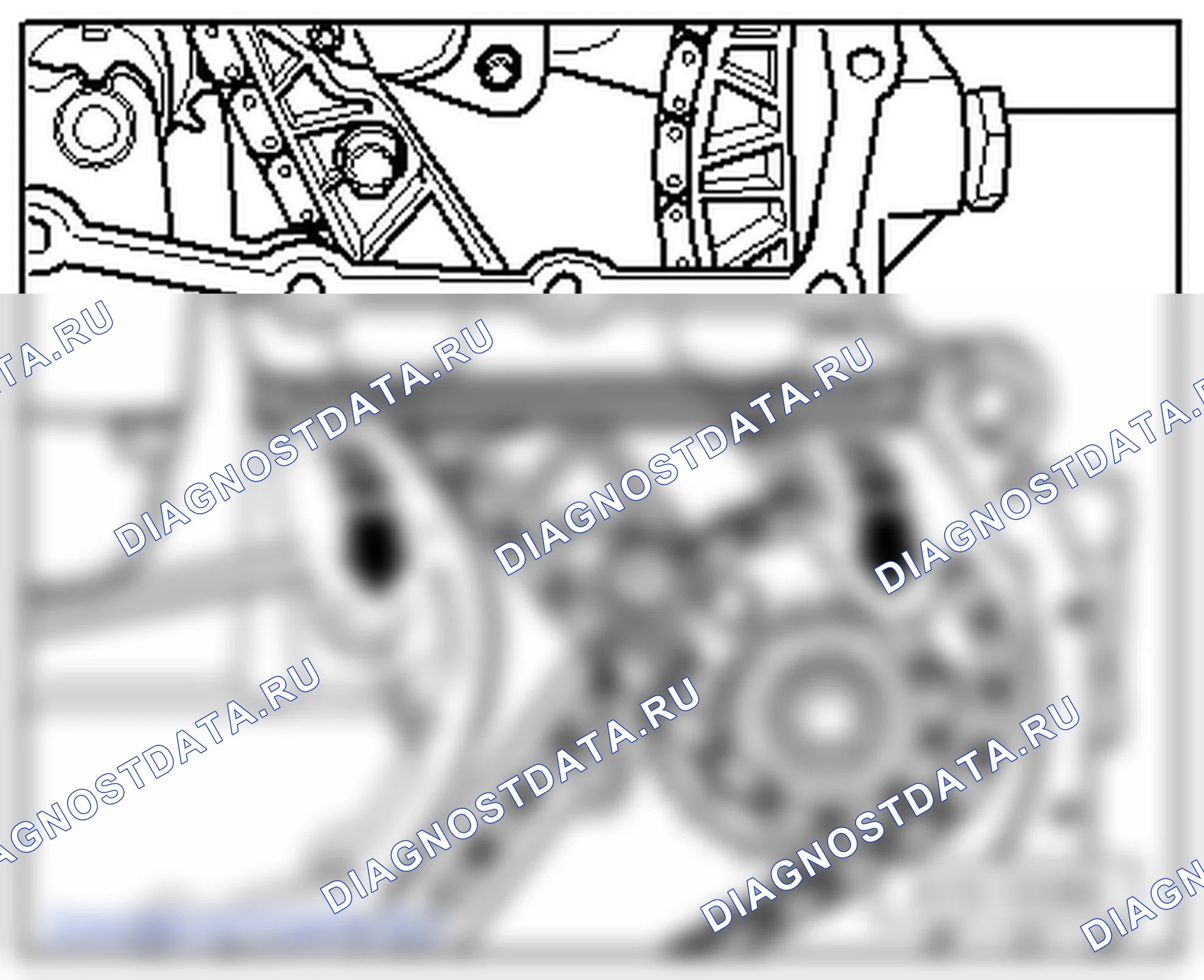 Уплотнительные прокладки фланца и маховик (3,6/191 кВт FSI). Skoda Superb Ii