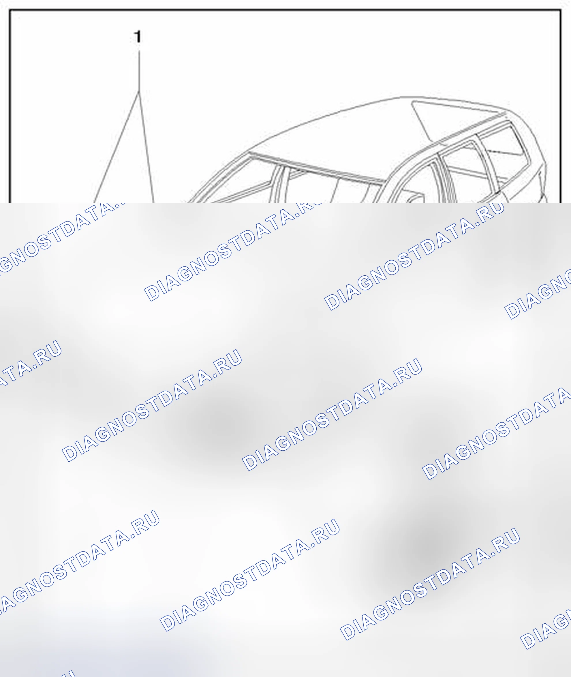 Рис. 172: Система очистки фар - обзор сборки. Volkswagen Passat B5
