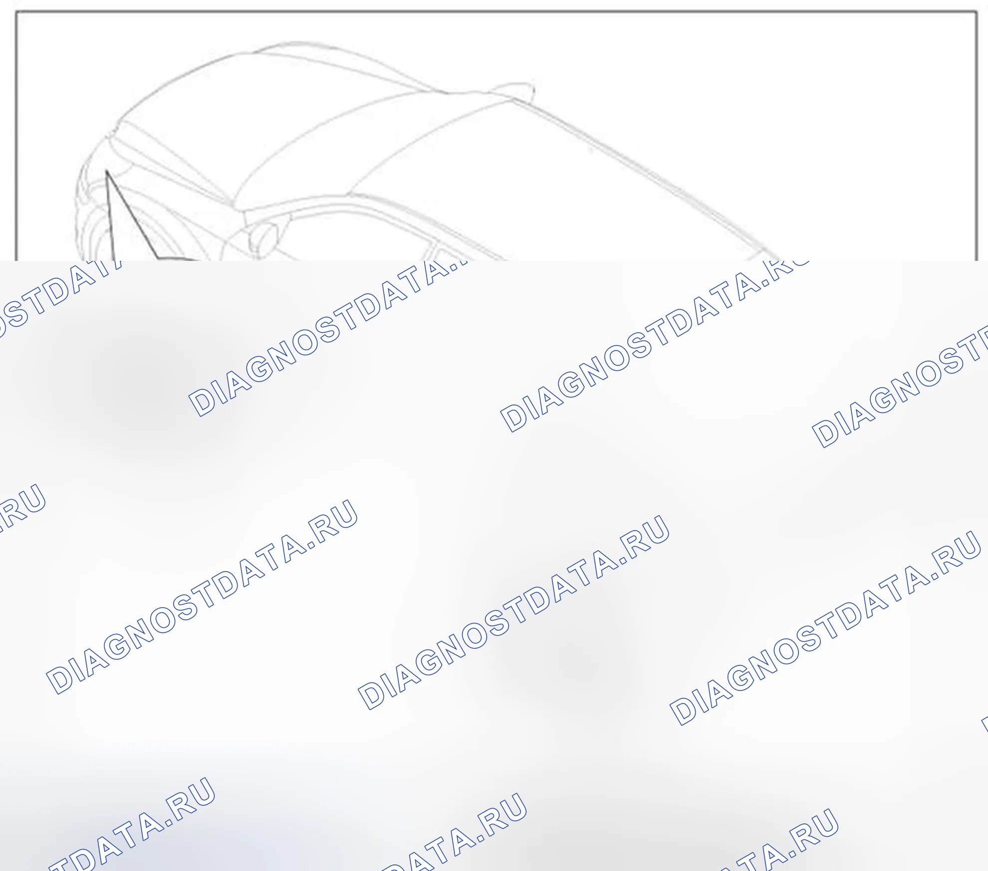 Рис. 32: Расположение компонентов. Hyundai Equus II