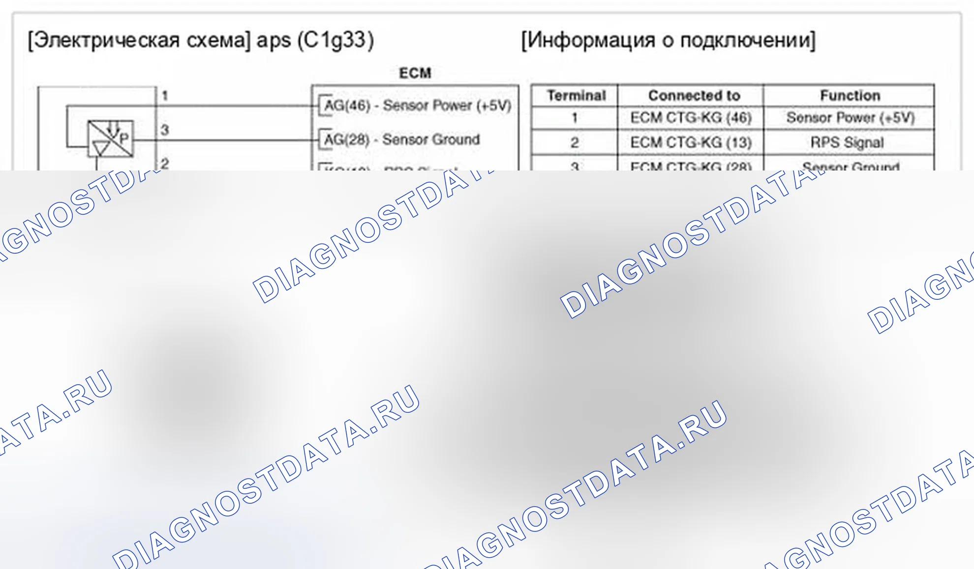 Рис. 369: Принципиальная схема. Hyundai Genesis I рестайлинг