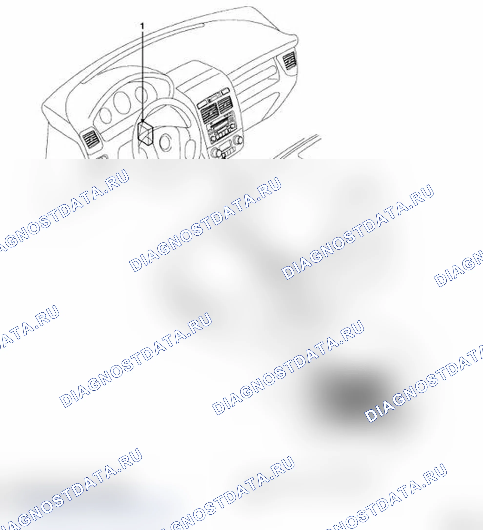 Рис. 1: РАСПОЛОЖЕНИЕ КОМПОНЕНТОВ. Hyundai Santa Fe II