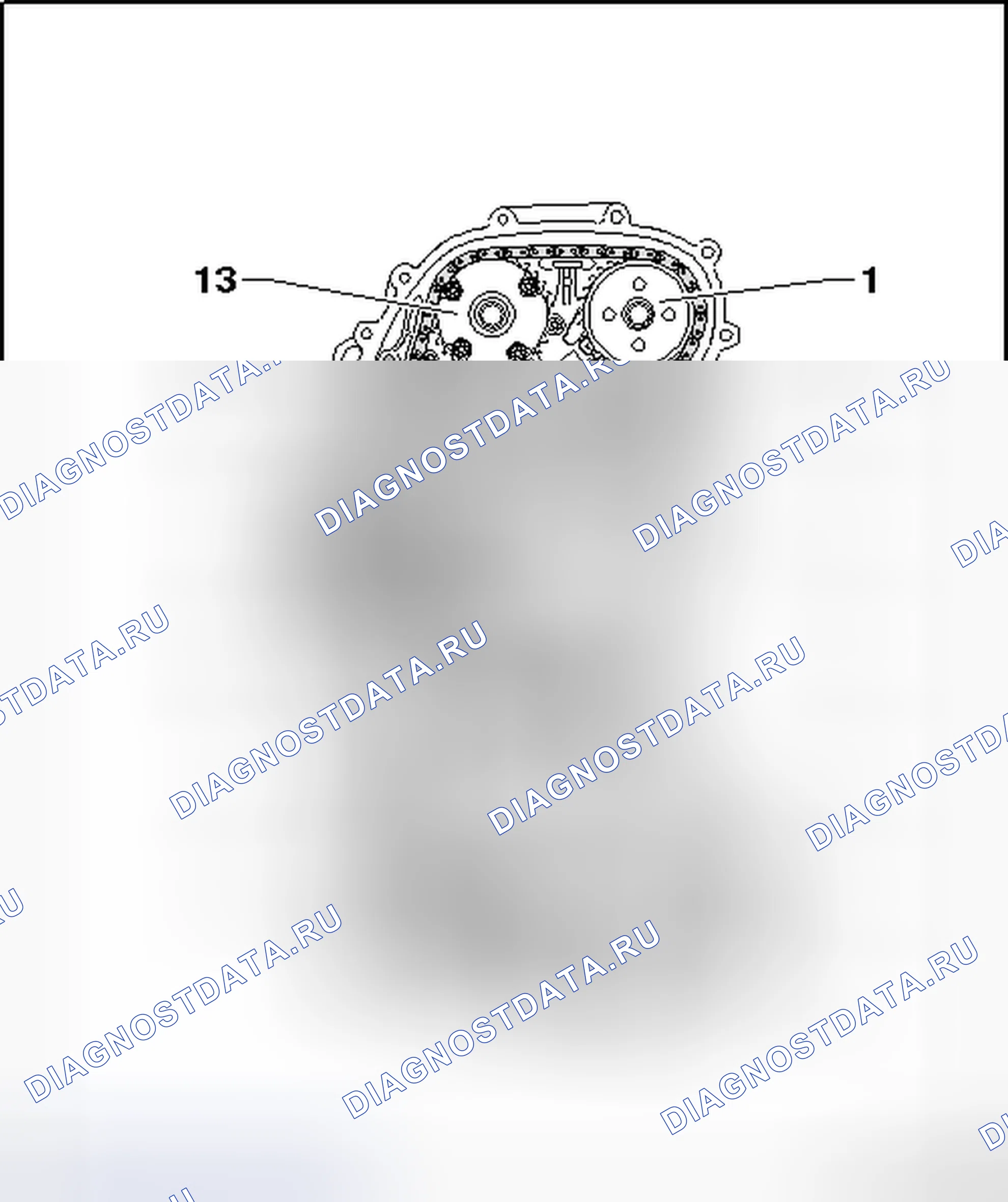 Рис. 153: ОБЗОР МАРШРУТИЗАЦИИ ЦЕПИ СИНХРОНИЗАЦИИ. Volkswagen Golf Mk7