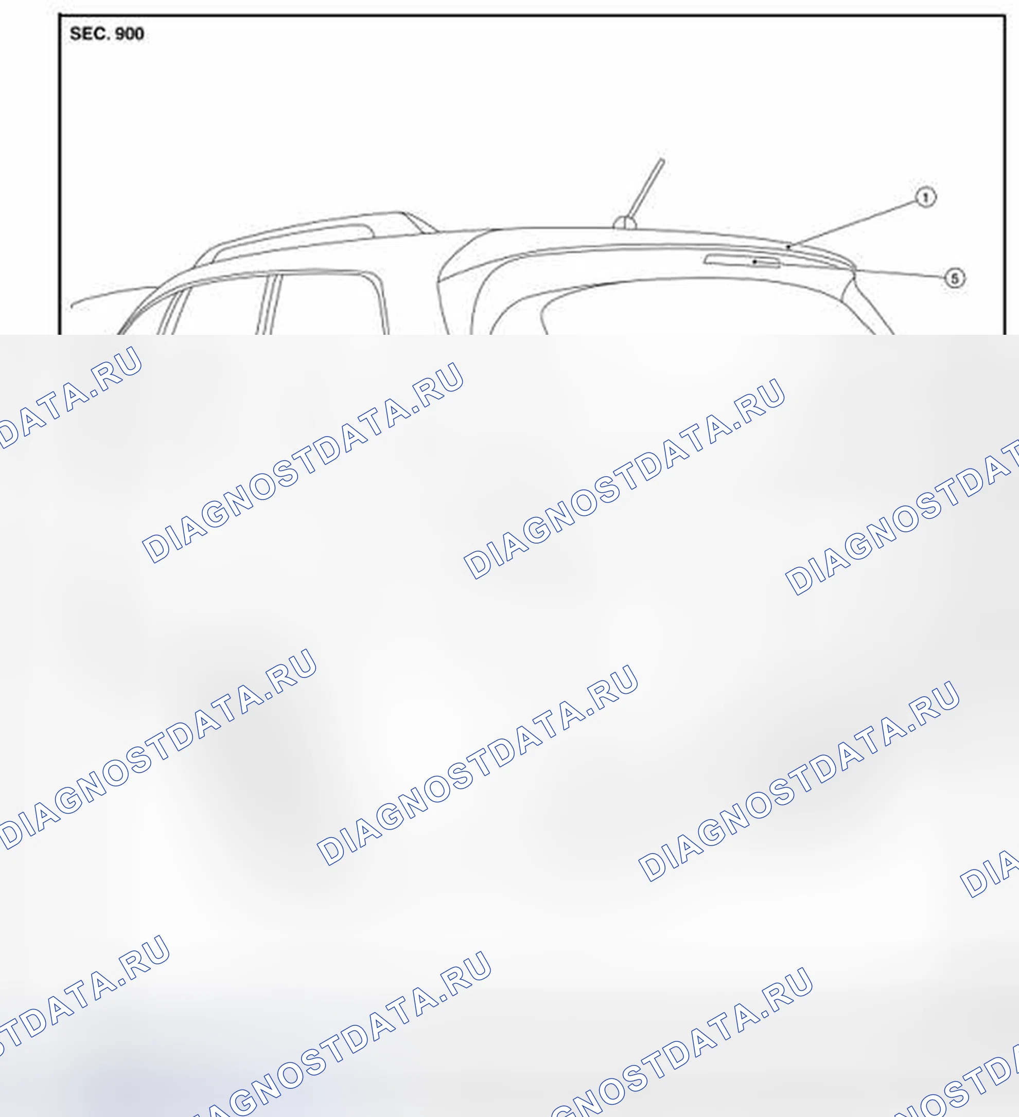 Рис. 149: Расположение компонентов. Nissan Pathfinder IV рестайлинг