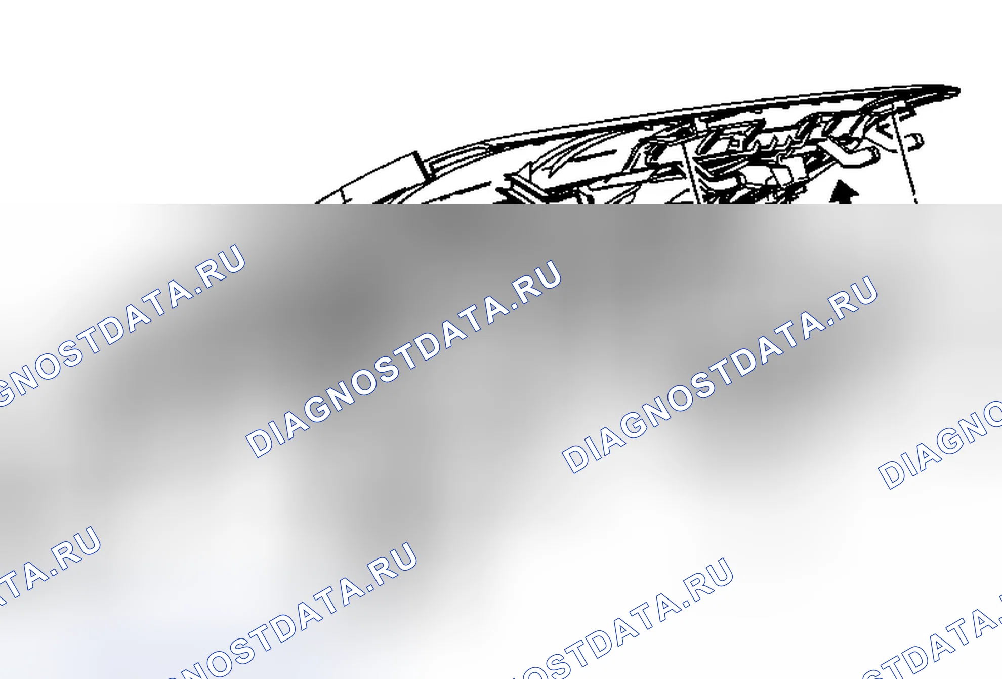 Рис. 47: Замена сопла дефростера лобового стекла. Chevrolet Volt I