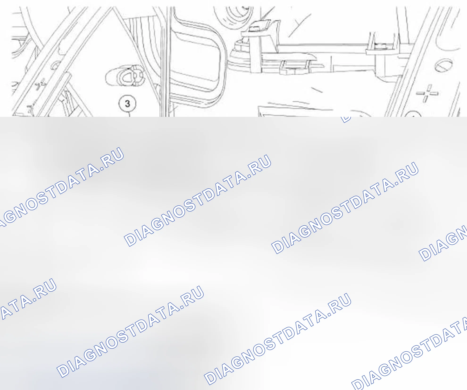 Рис. 1: Определение вводного кабеля антенны Снятие / установка компонентов. Ford Mustang V