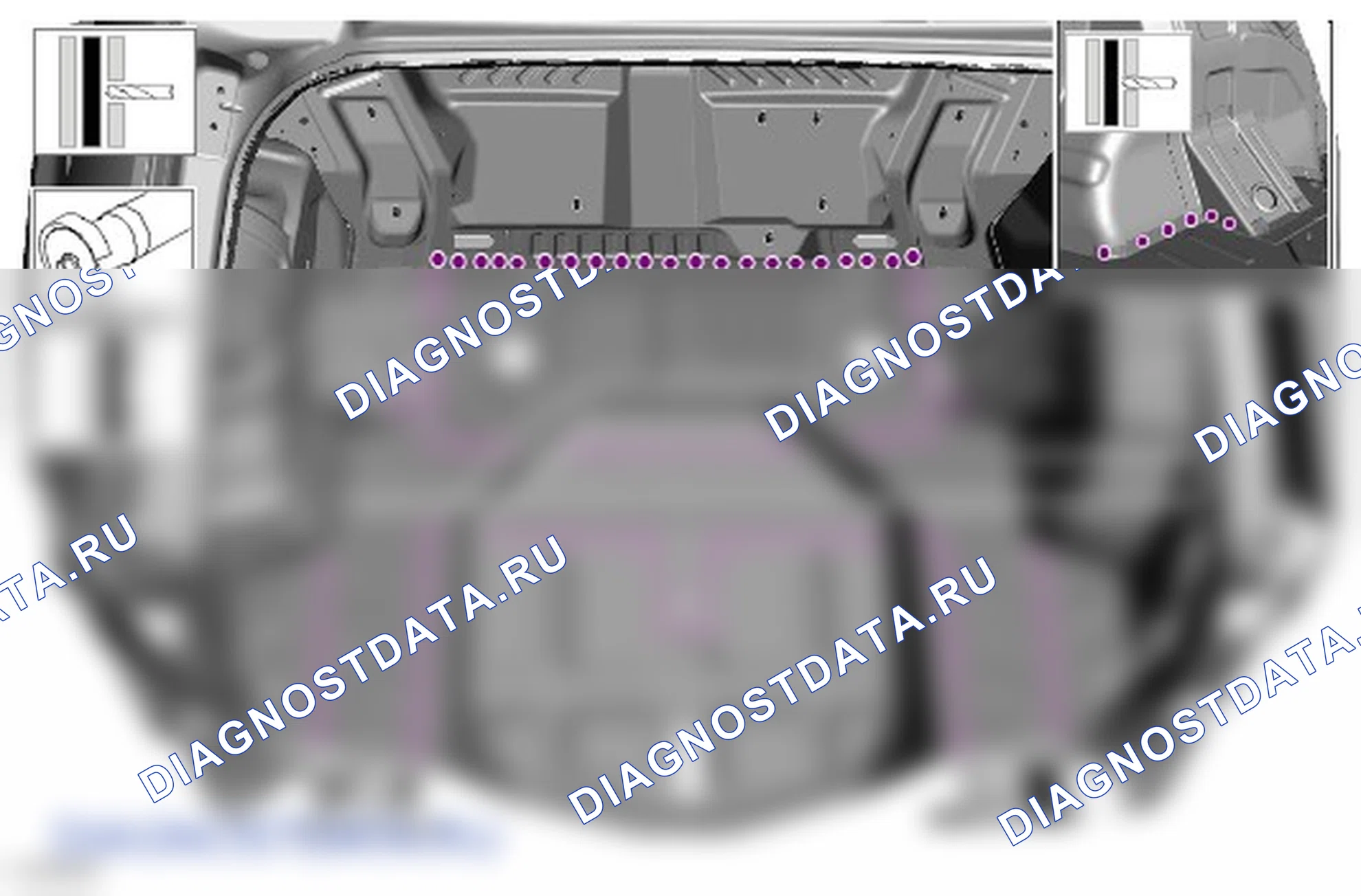 Как снять и установить заднюю панель пола. Ford Edge II