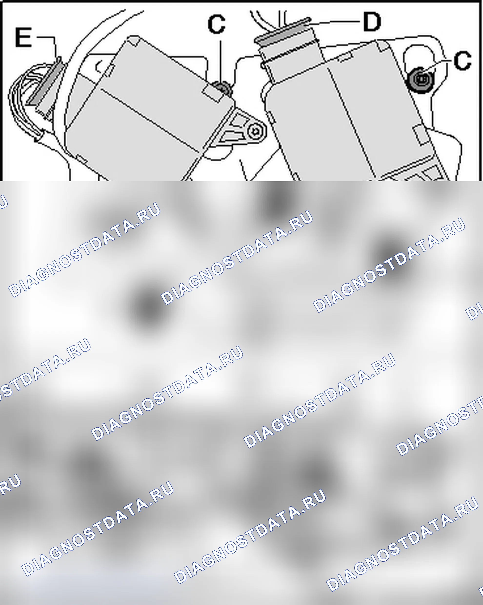 Рис. 85: СТОПОРНАЯ ПЛАСТИНА С -V158- ДВИГАТЕЛЕЙ УПРАВЛЕНИЯ (-V159-) И -V109- (-V108-). Audi Q7 4L рестайлинг