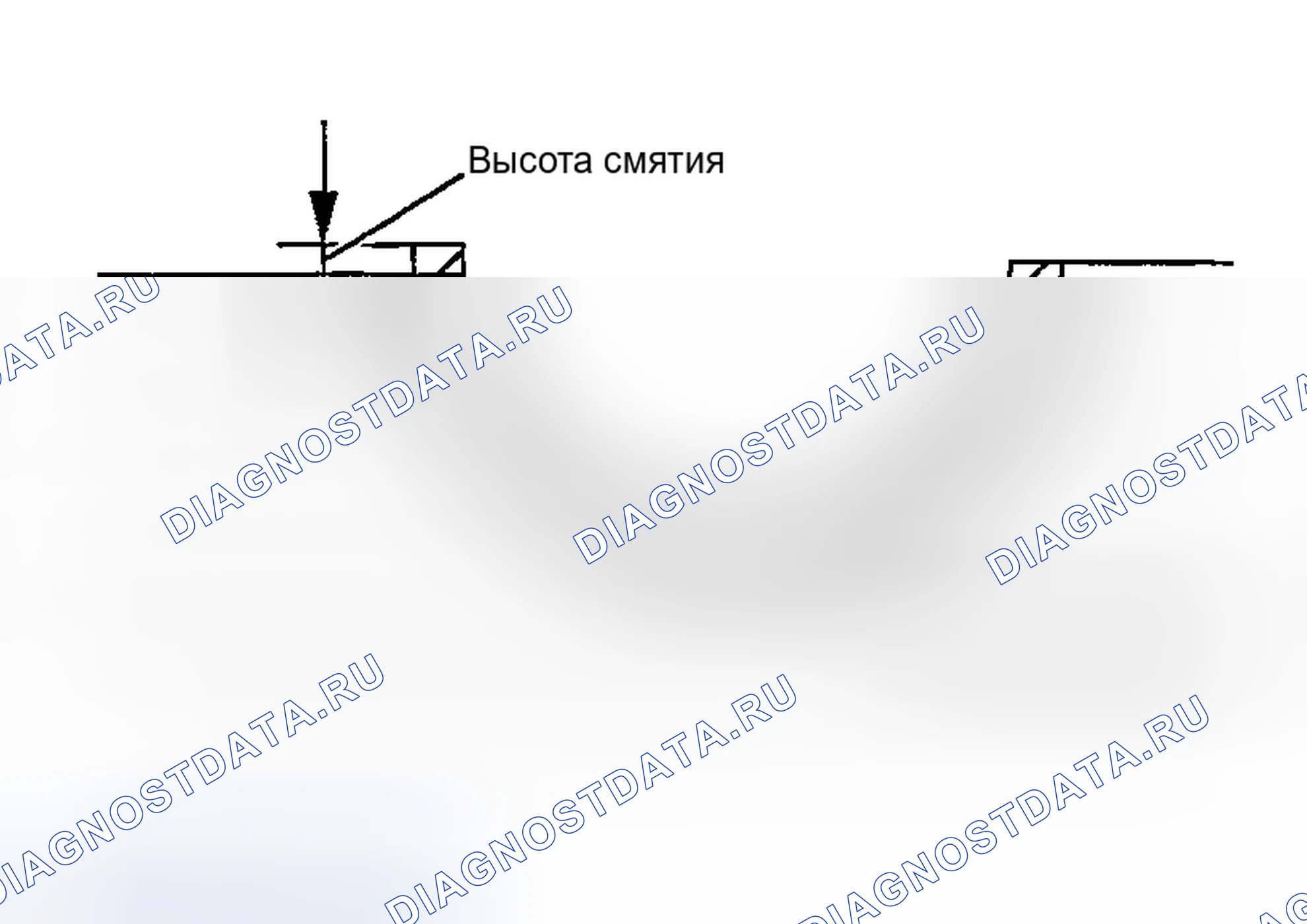Рис. 287: Высота смятия главного подшипника. Infiniti M45 II