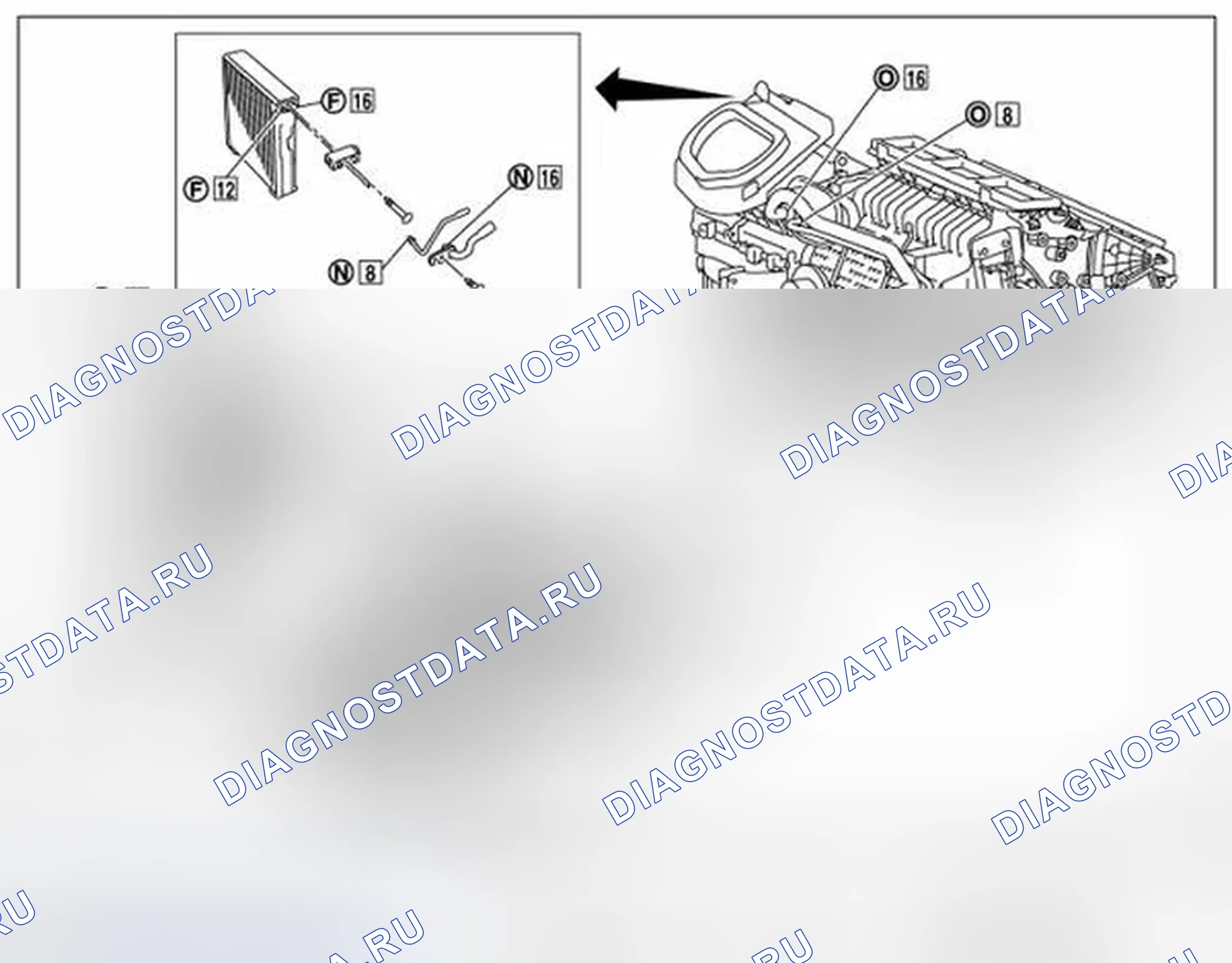 Рис. 385: СОЕДИНЕНИЕ УПЛОТНИТЕЛЬНОГО КОЛЬЦА И ХЛАДАГЕНТА. Infiniti G37 IV рестайлинг
