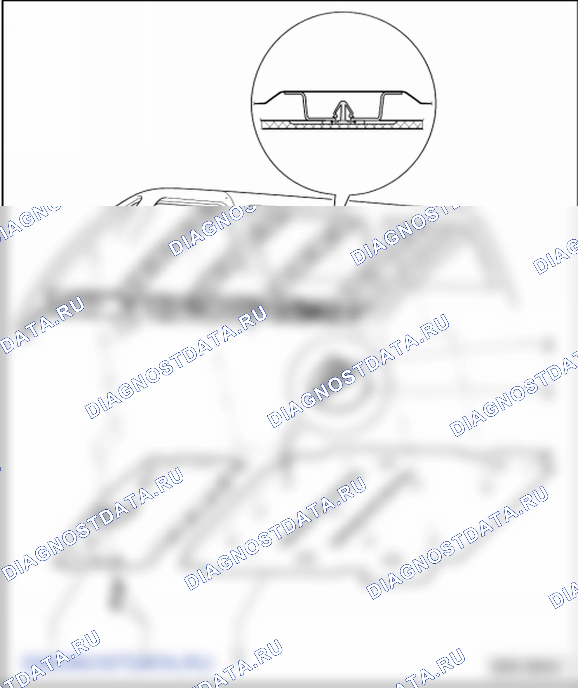Облицовки потолка. Volkswagen Transporter T5