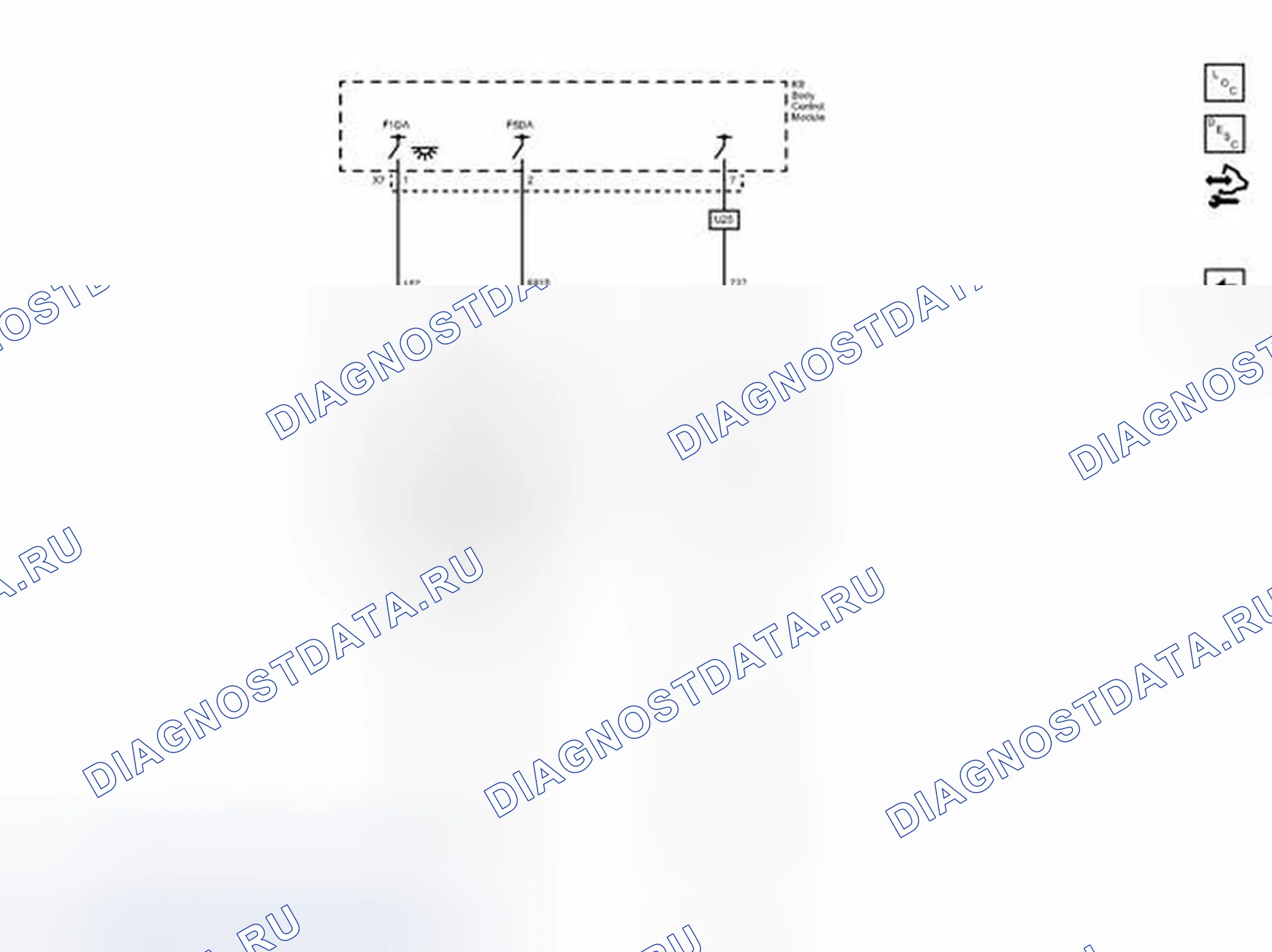 Рис. 9: Схемы подключения купольных ламп. Chevrolet Spark M300