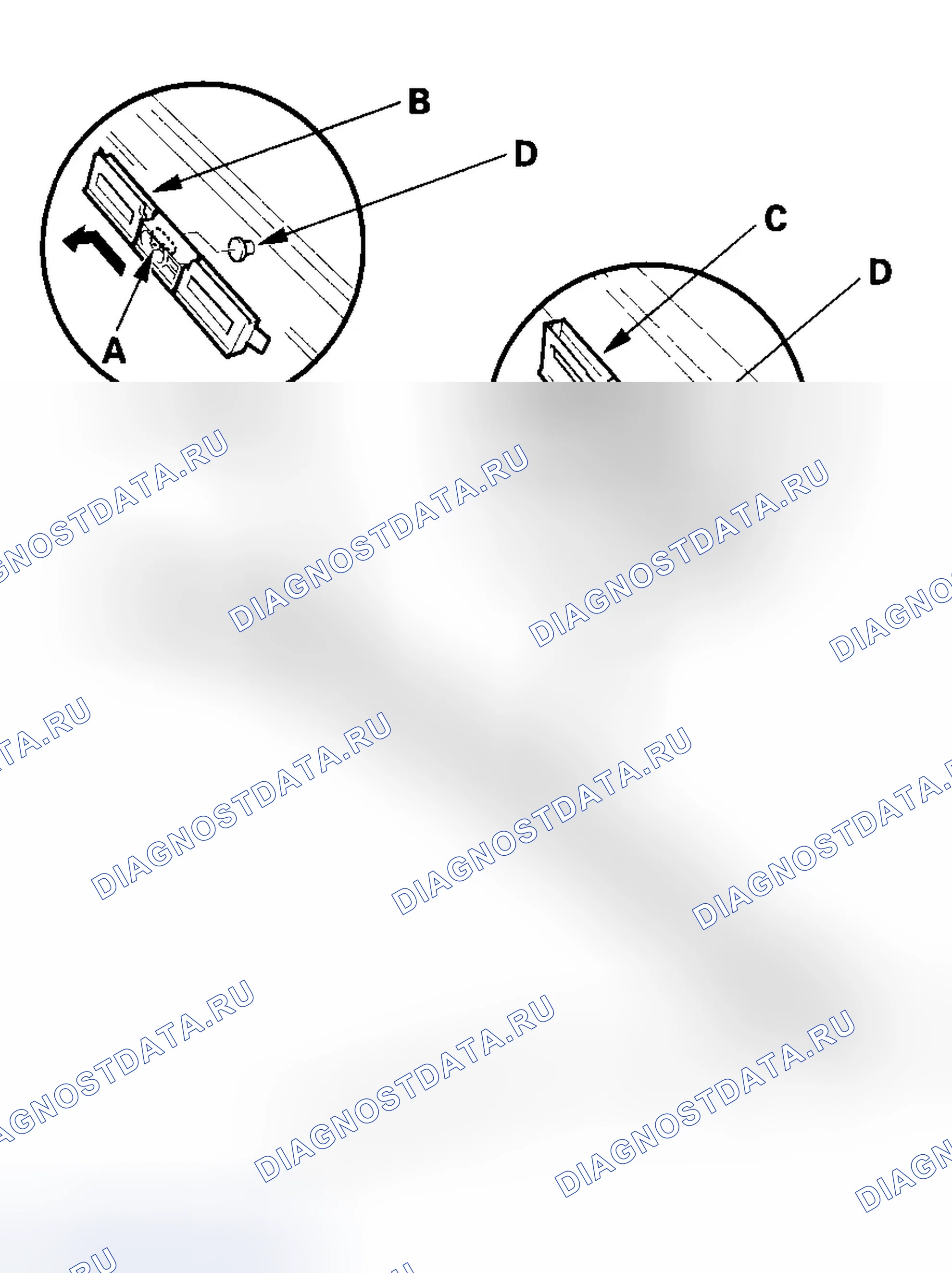Рис. 84: Замена фиксатора (Т-образная шпилька). Honda Accord VII