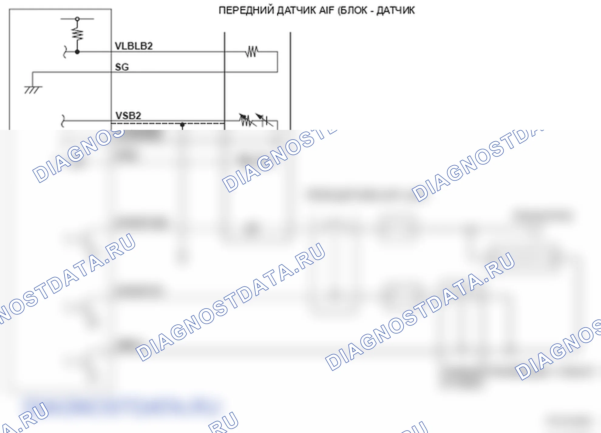 Рис. 313: Фронтальный датчик соотношения воздух / топливо (A / F) (блок 2, датчик 1) - принципиальная схема. Honda Ridgeline I