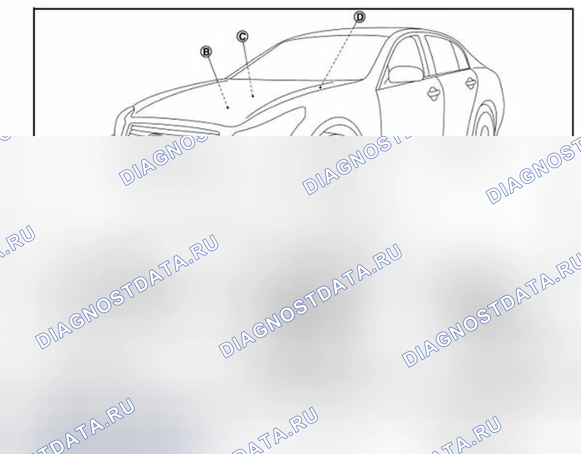 Рис. 21: Расположение компонентов. Infiniti G25 IV рестайлинг