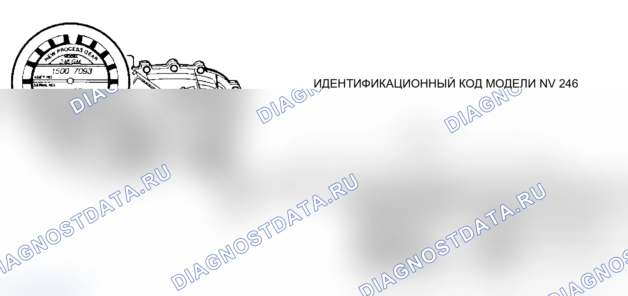 Рис. 49: Идентификация раздаточной коробки (New Venture передача). Pontiac Grand Prix VII
