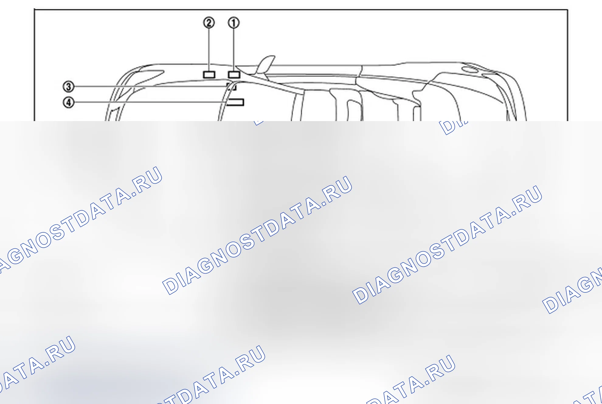 Рис. 80: Расположение компонентов. Infiniti Q60 I