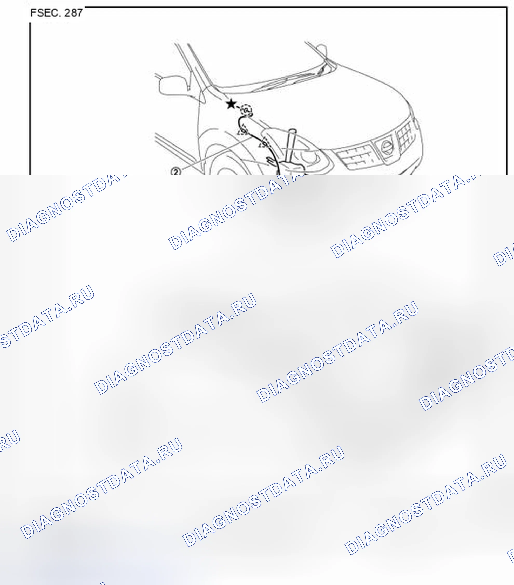 Рис. 41: Схема гидравлической системы. Nissan Rogue I рестайлинг