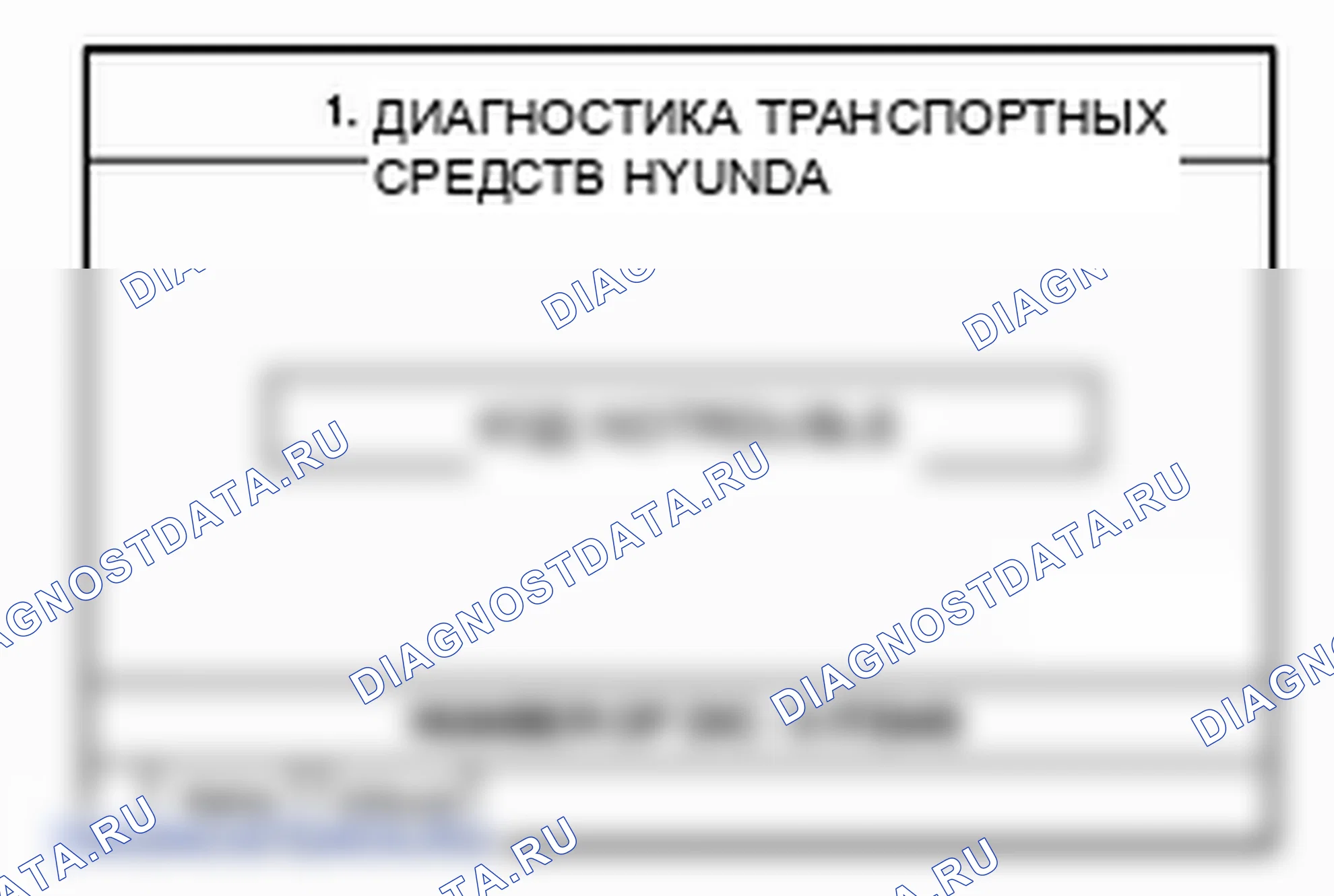 Проверка системы блока управления иммобилайзером. Hyundai H-1 A1