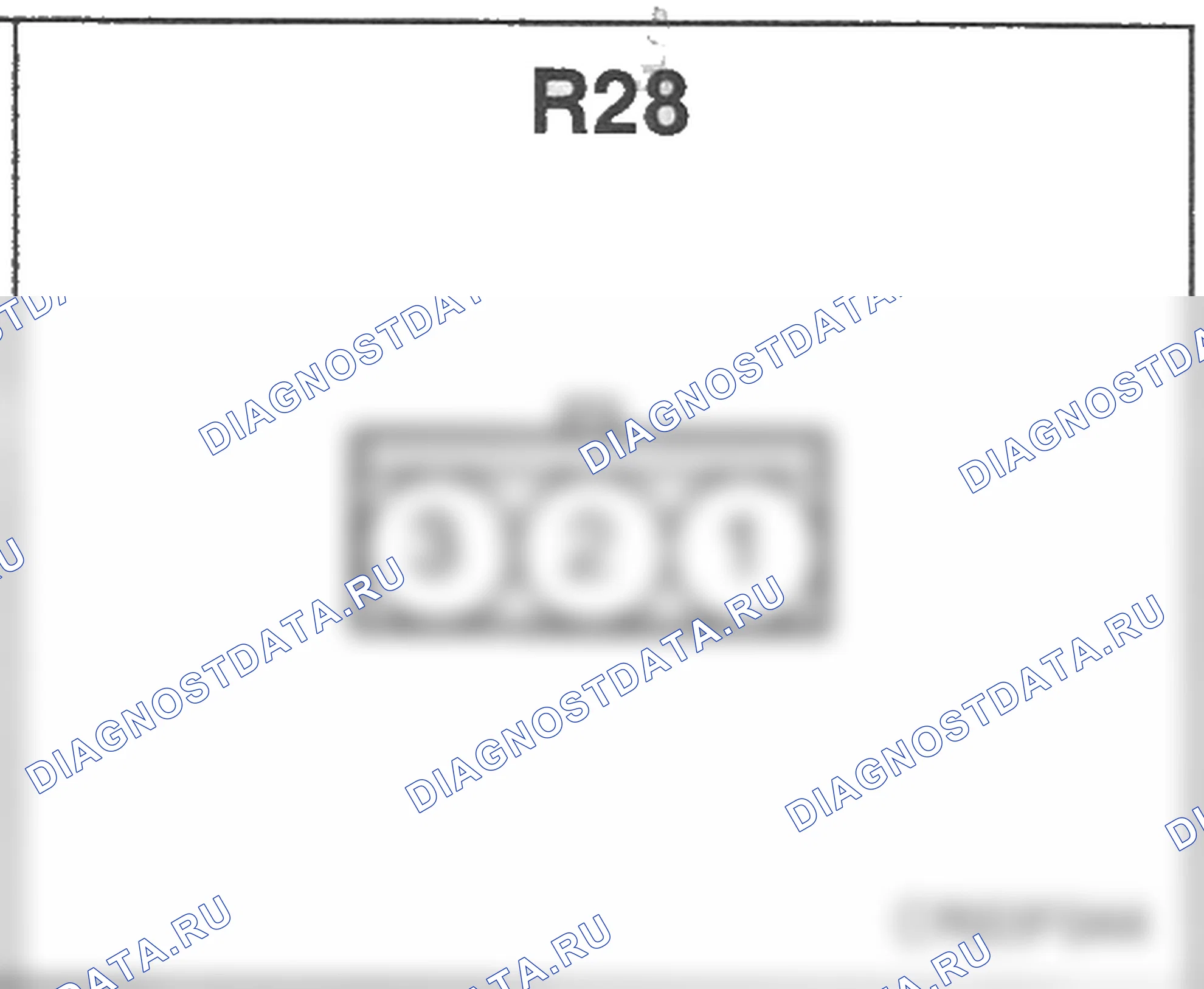 Распиновка разъёма R28 — заднего жгута. Hyundai Accent LC