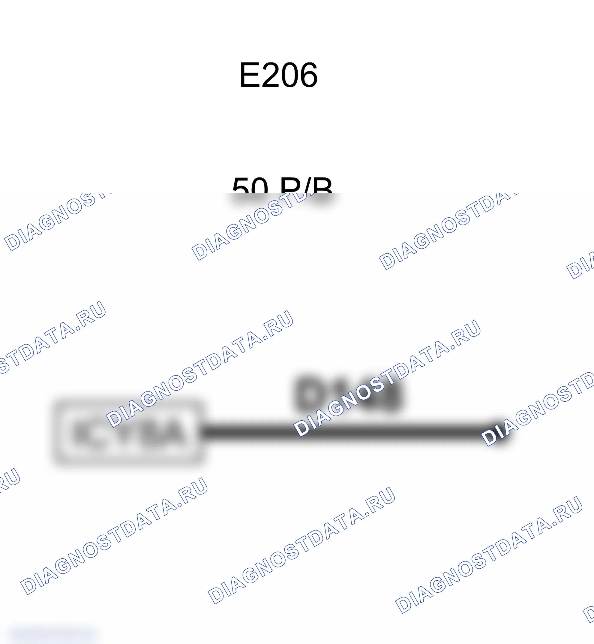 Распиновка разъёма E206 — Соединение проводов (сросток) №206. Citroen C4 Aircross I