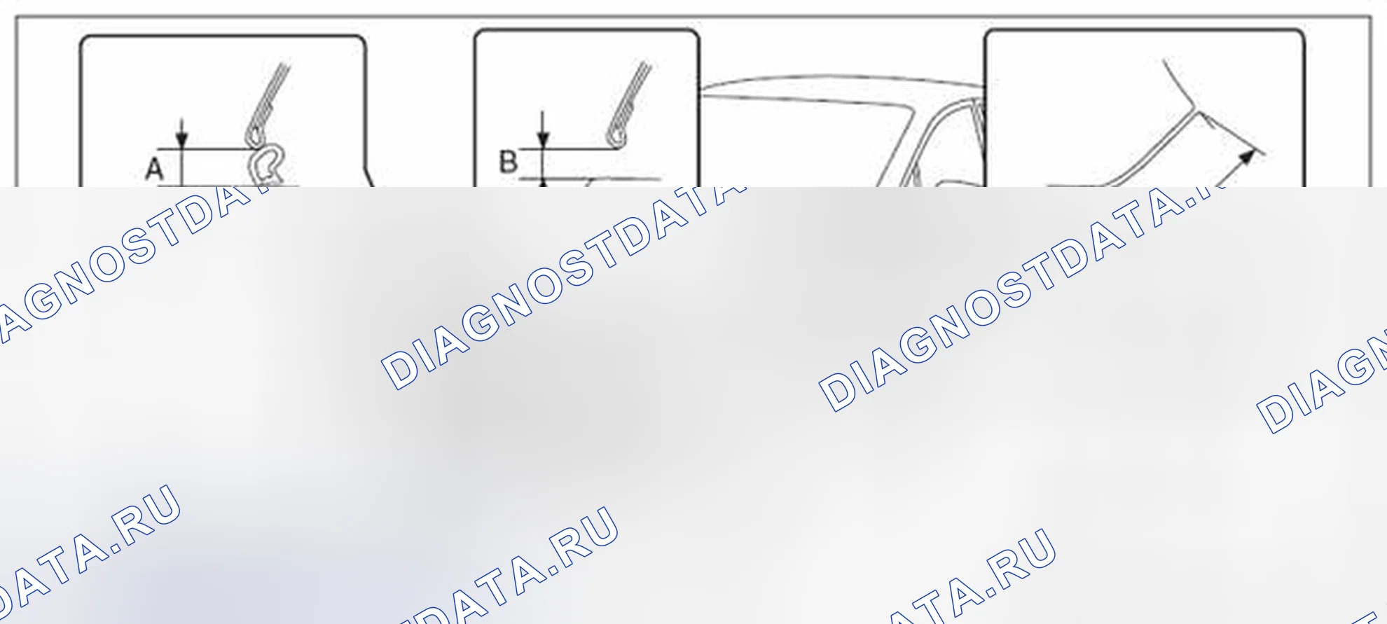 Рис. 15: РЕГУЛИРОВКА наружных кузовных панелей. Subaru Impreza GK