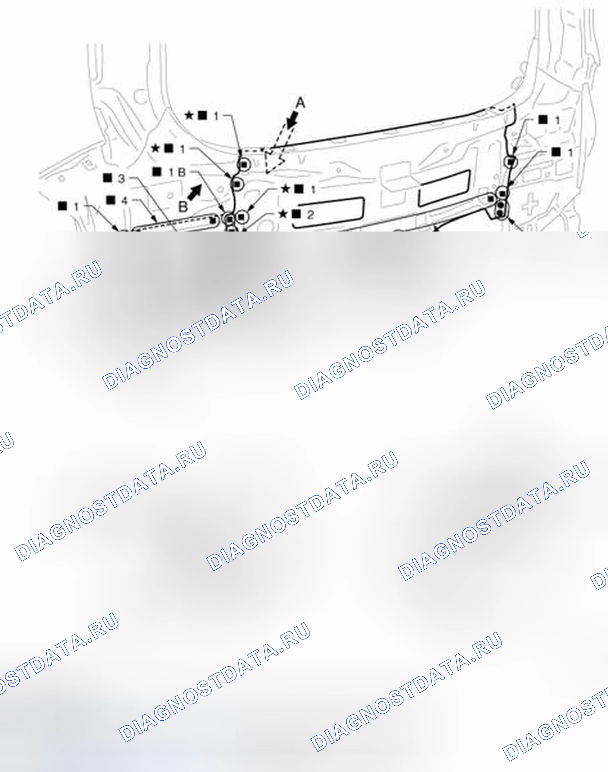 Рис. 127: Задняя панель. Nissan Cube III