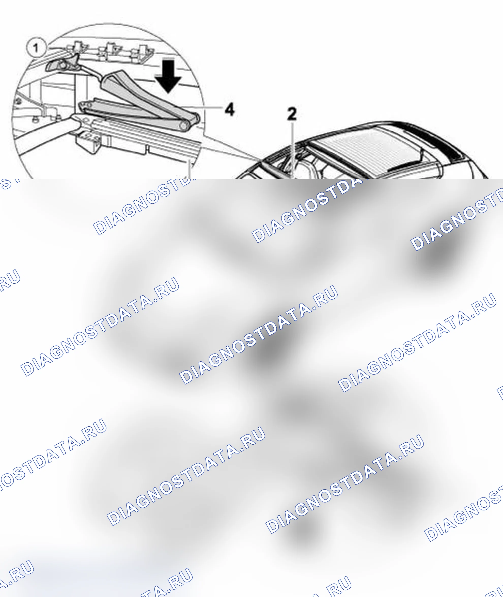Рис. 125: Установка дефлектора осадки. Porsche 911 Carrera 4 996 рестайлинг