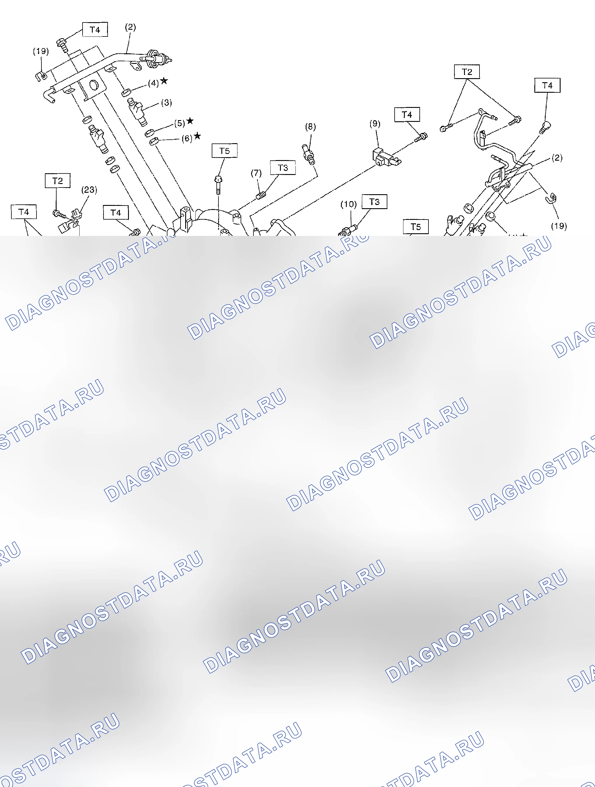 Рис. 141: ВПУСКНОЙ КОЛЛЕКТОР. Subaru Impreza GD/GC/GG рестайлинг