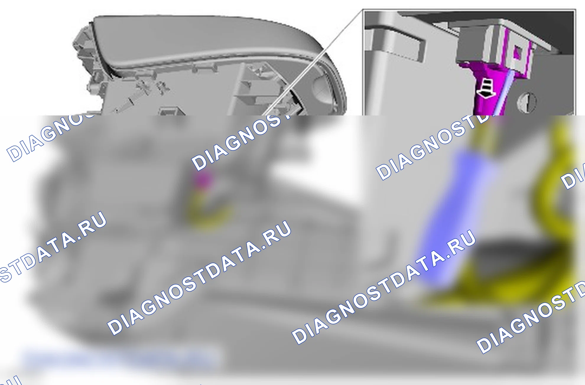 Как снять и установить USB-порт. Ford Grand C-MAX II