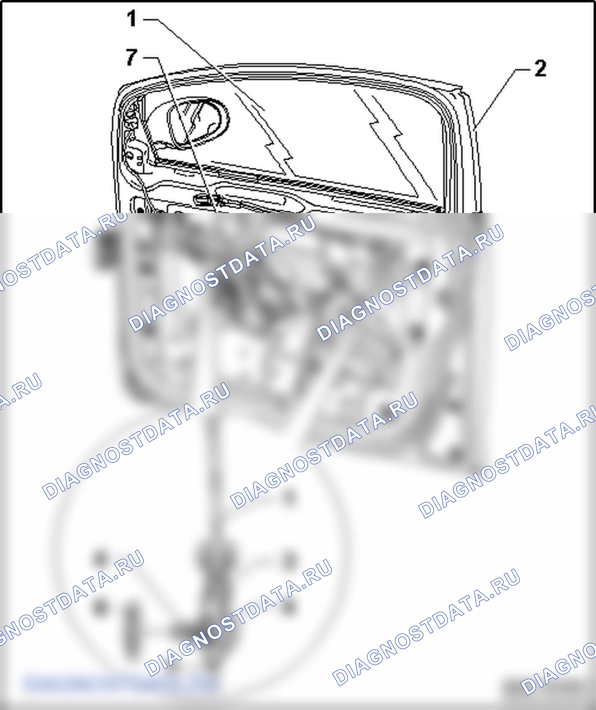 Стекло передней двери. Volkswagen Golf Plus I