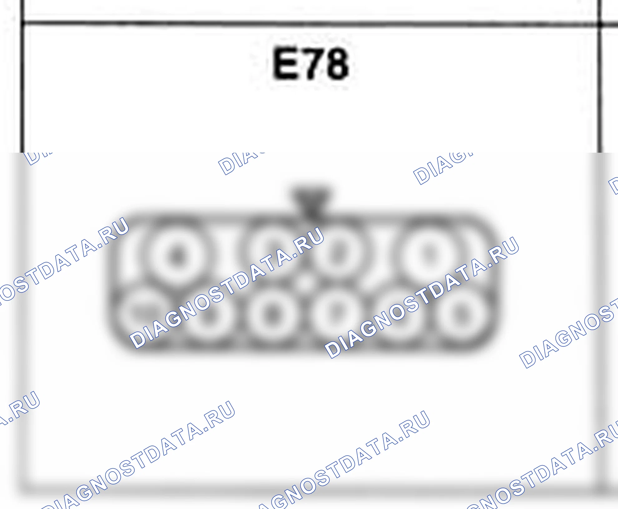 Распиновка разъёма E78 — жгута двигателя. Hyundai Accent LC