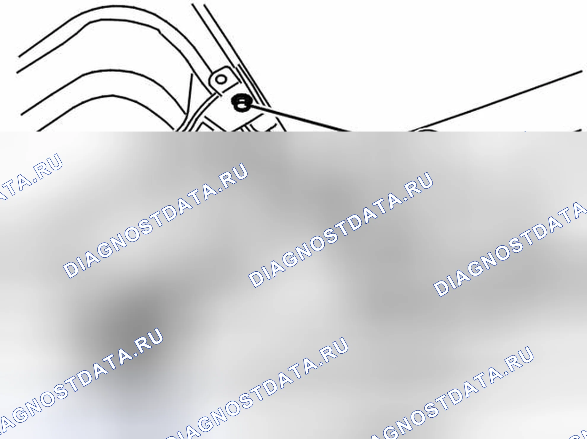 Рис. 39: Снятие бака. Volvo S80 I рестайлинг